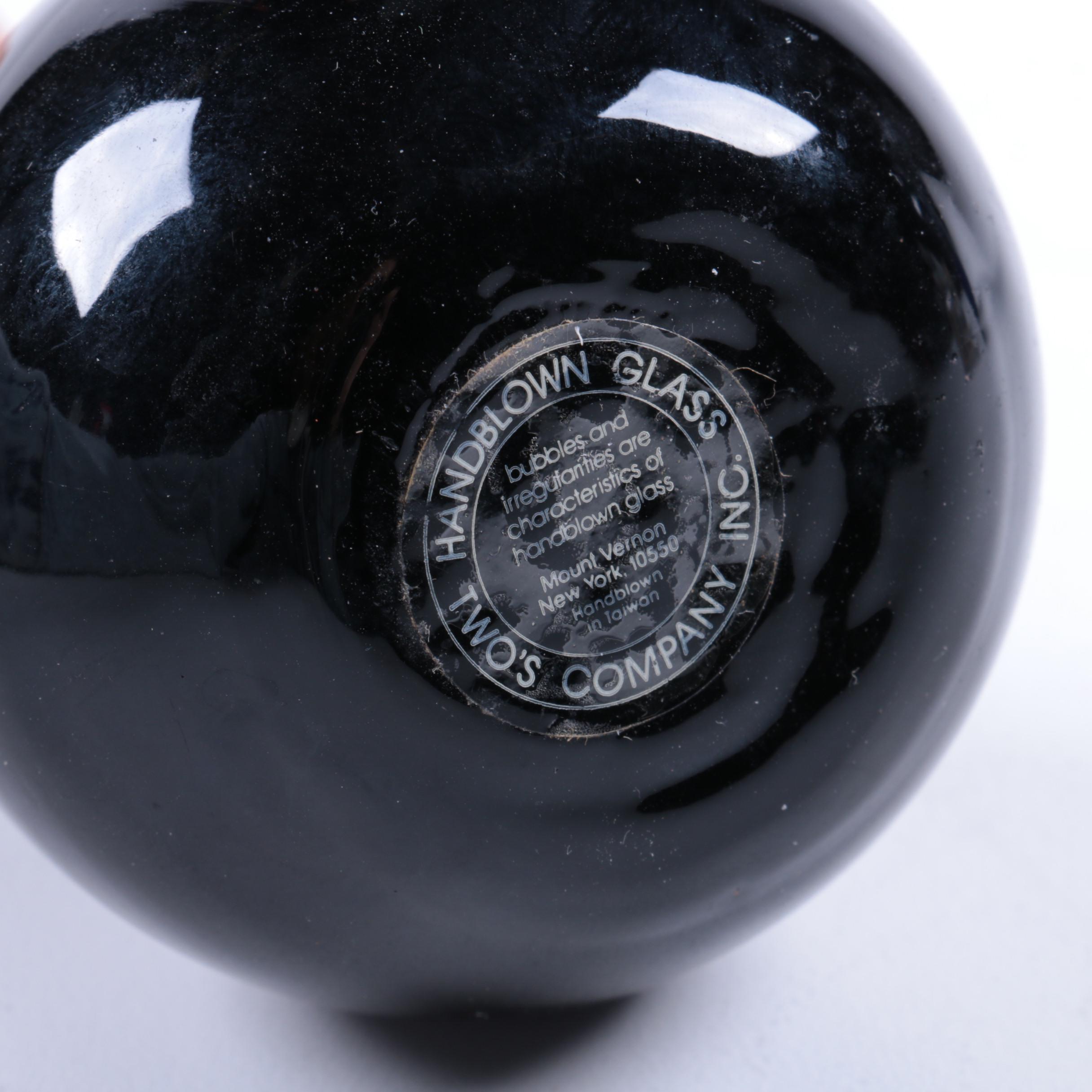 Tiffany Jar and R. Satava Signed Glass Vase