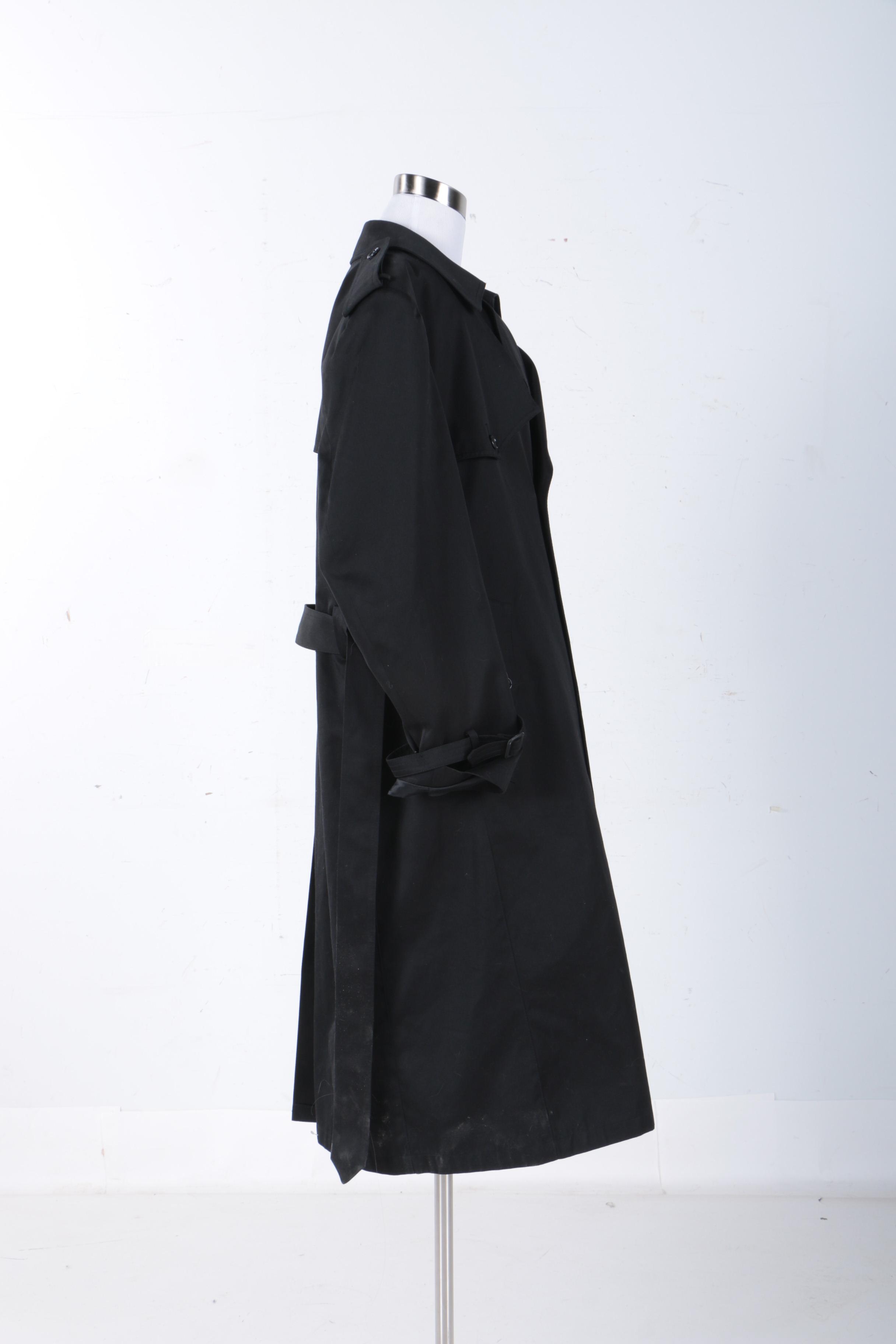 Men's Black Trench Coats Including London Towne