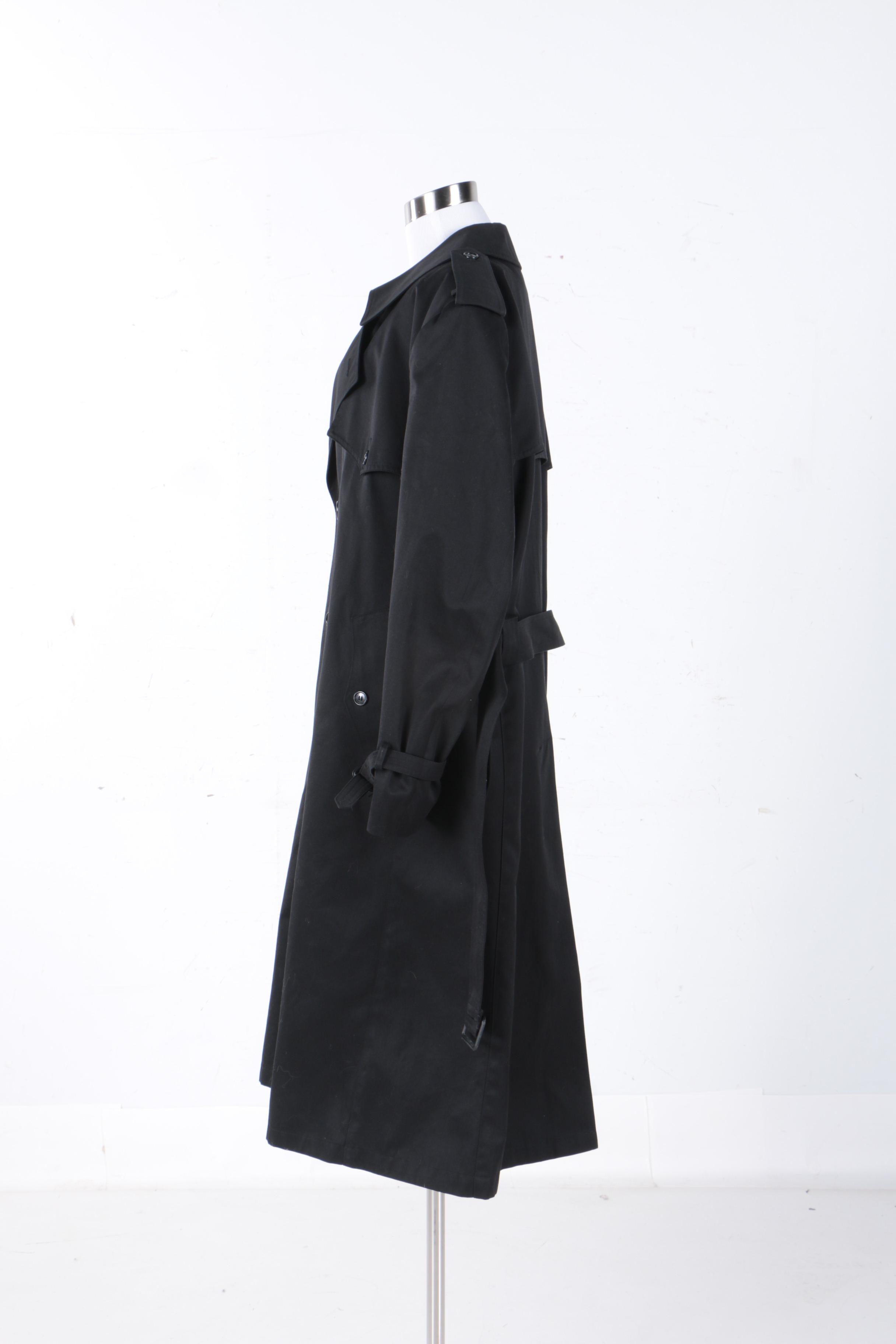 Men's Black Trench Coats Including London Towne