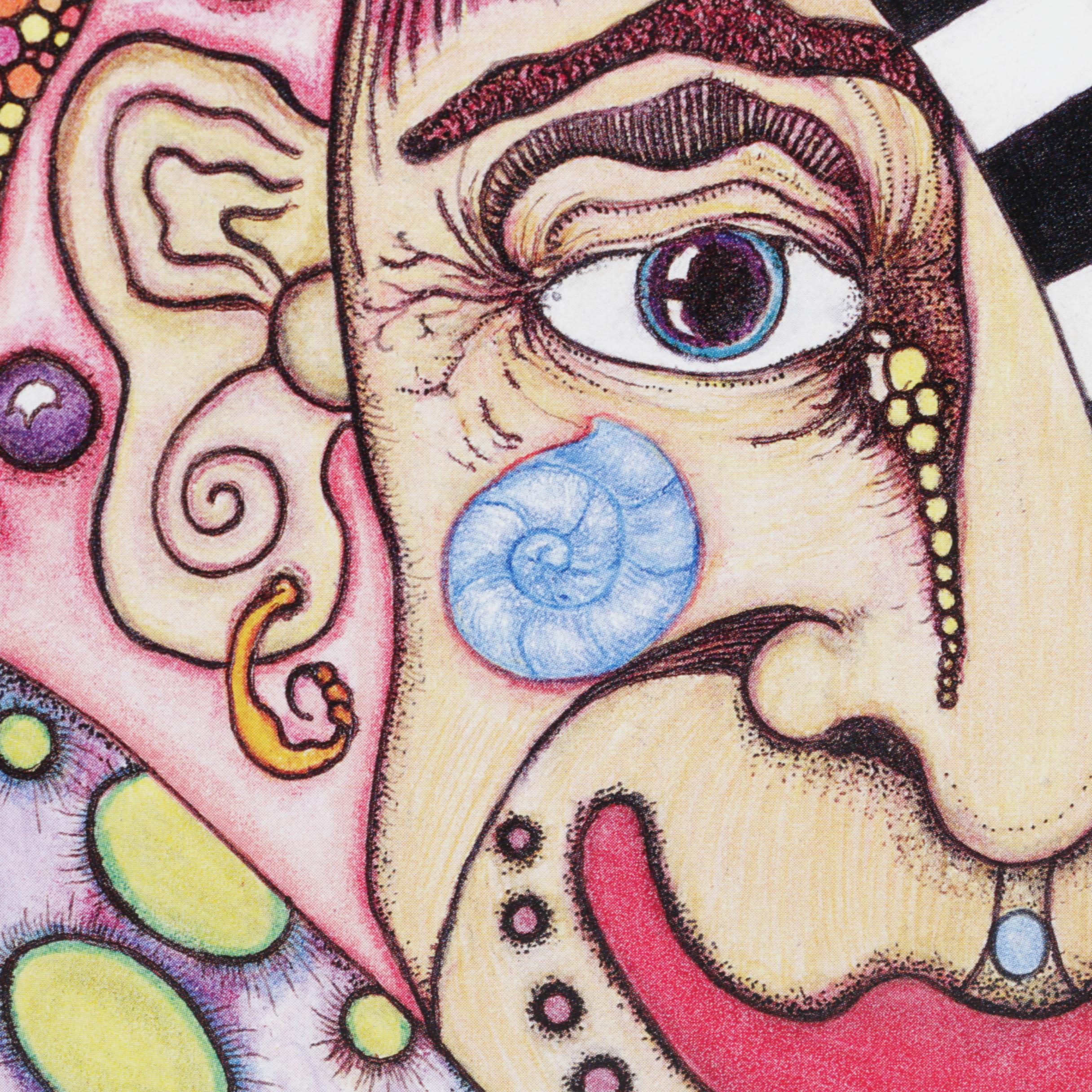 Three Jamie Hayes Limited Edition Mardis Gras Themed Offset Lithograph Prints