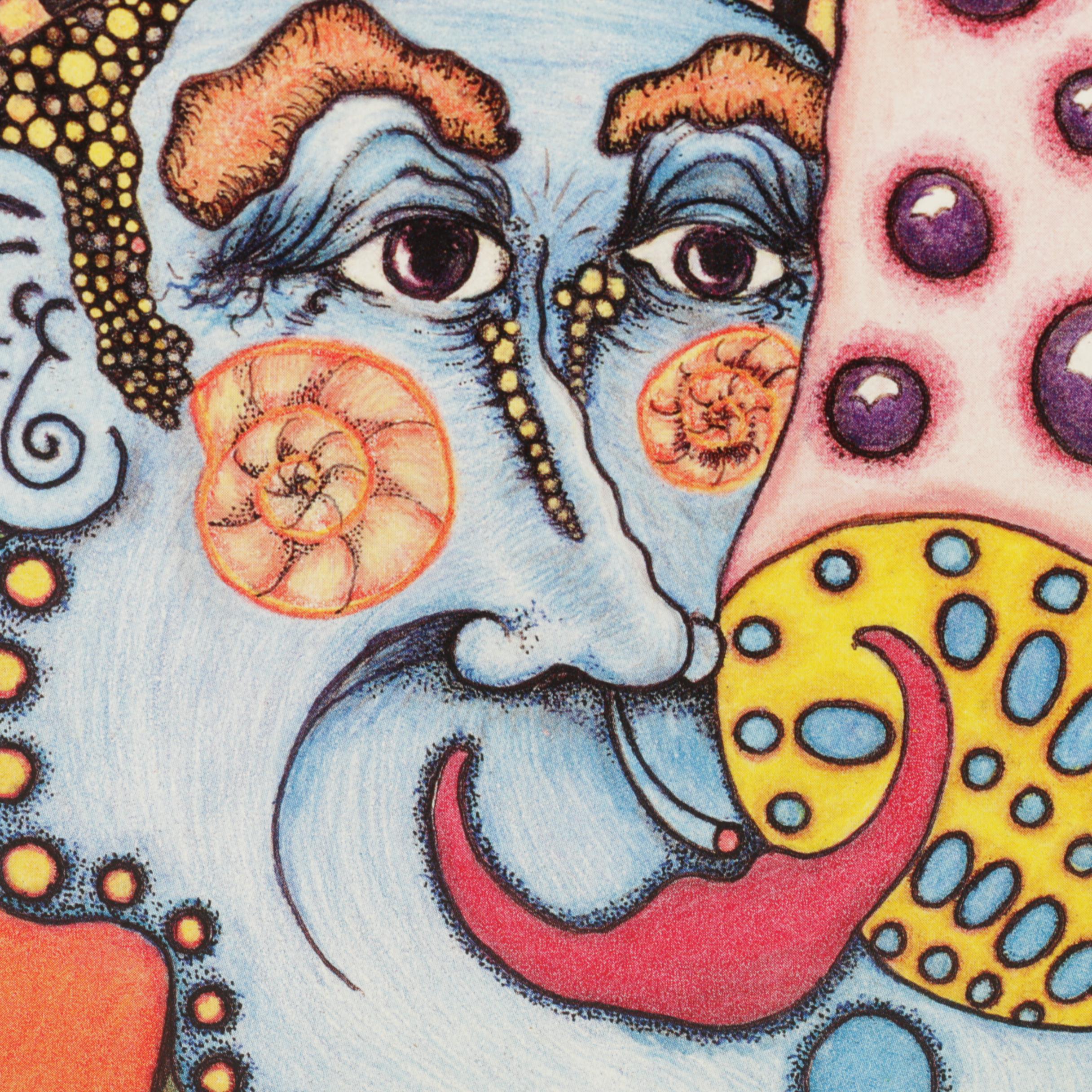 Three Jamie Hayes Limited Edition Mardis Gras Themed Offset Lithograph Prints