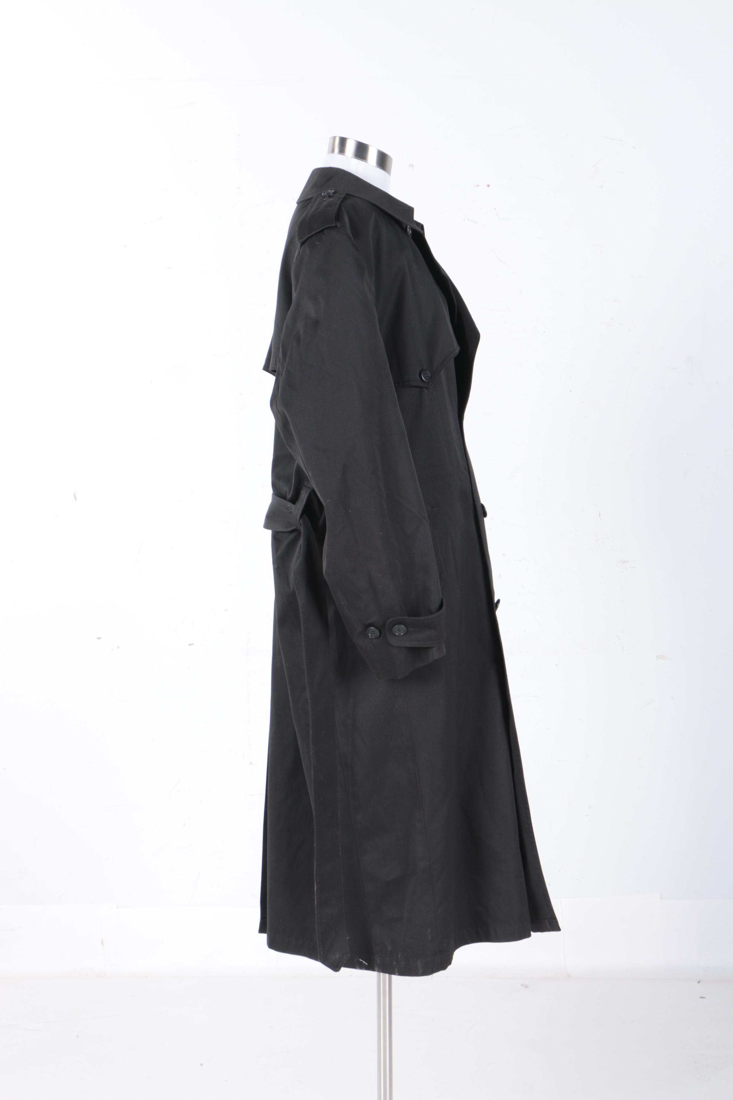 Men's Black Trench Coats Including London Towne