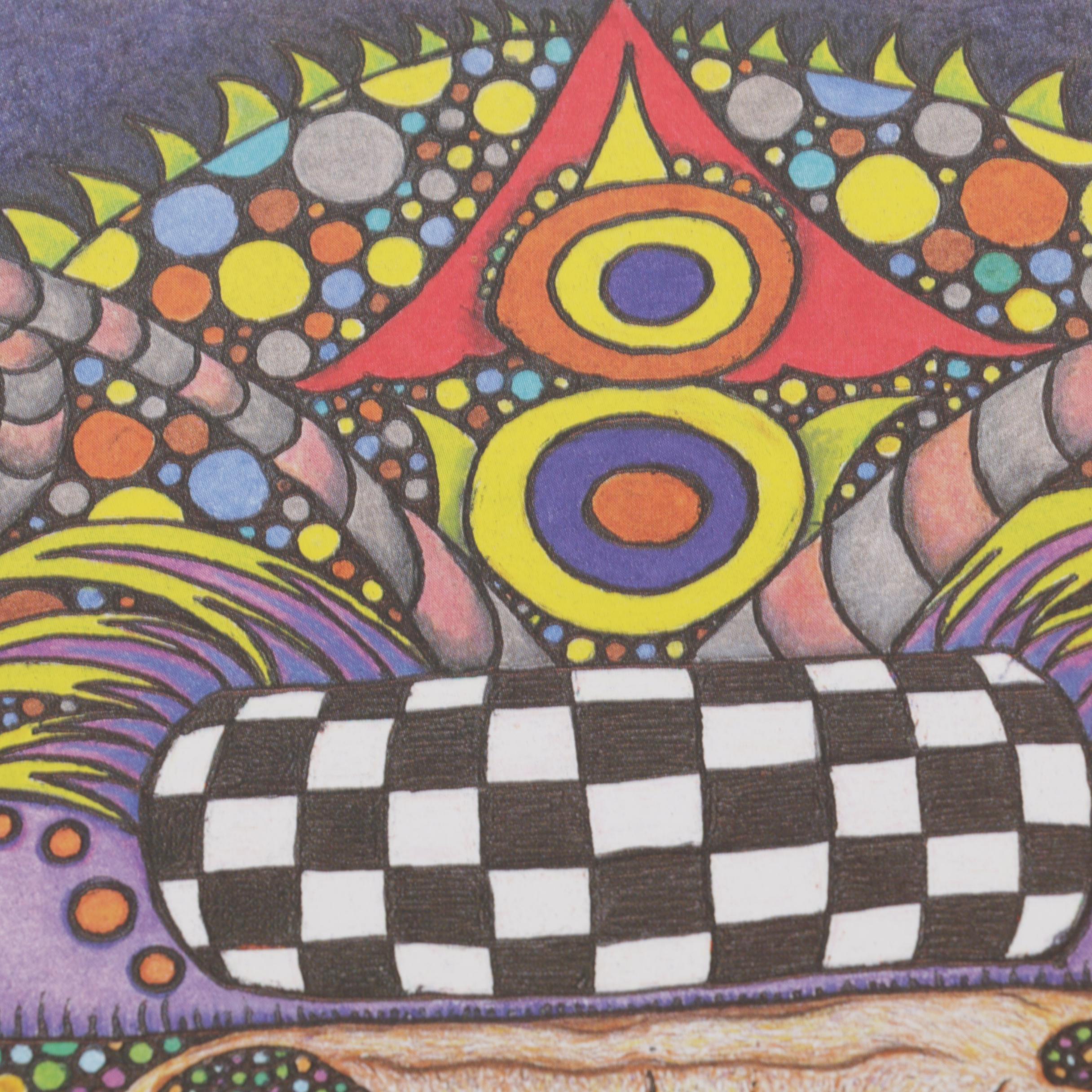 Three Jamie Hayes Limited Edition Mardis Gras Themed Offset Lithograph Prints