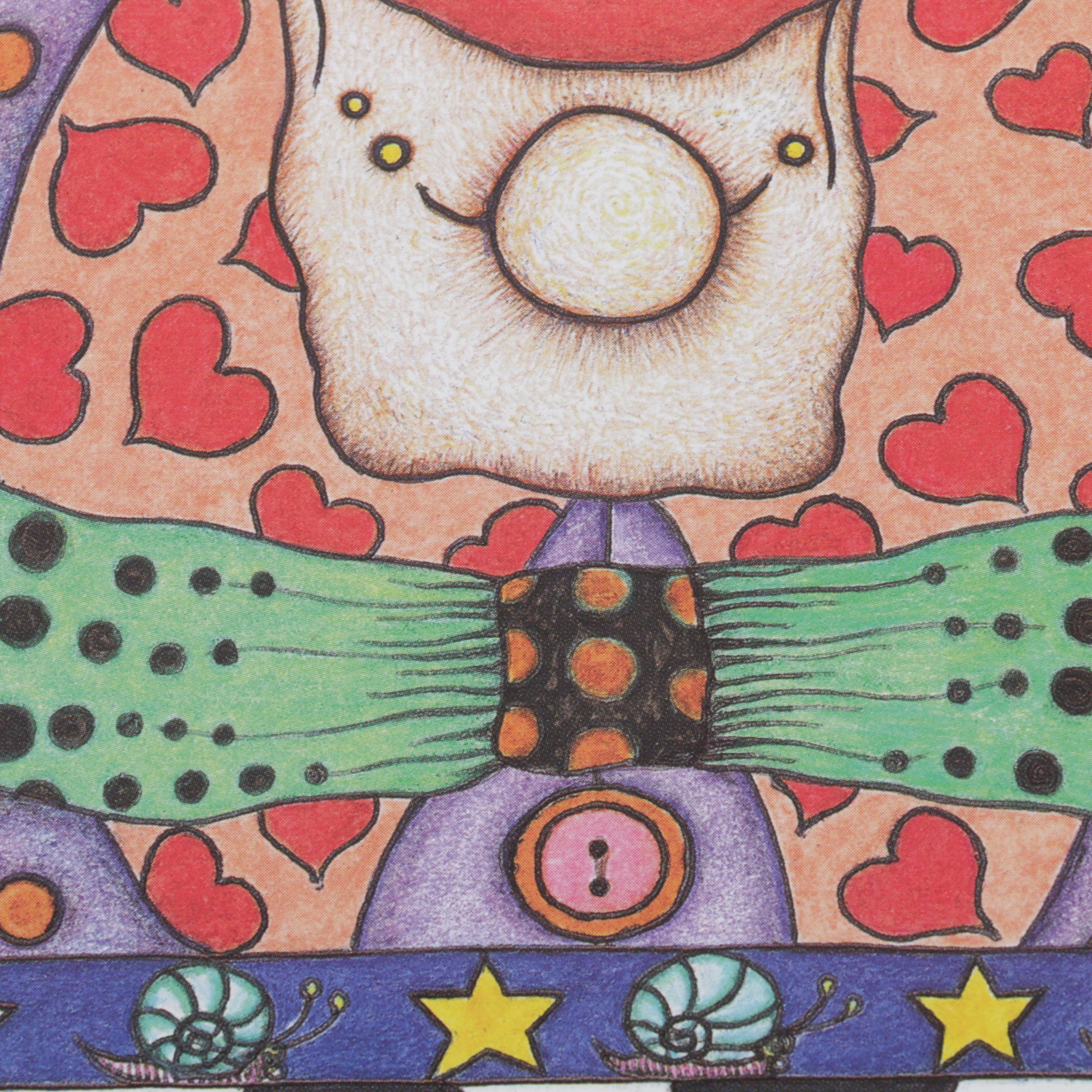 Three Jamie Hayes Limited Edition Mardis Gras Themed Offset Lithograph Prints