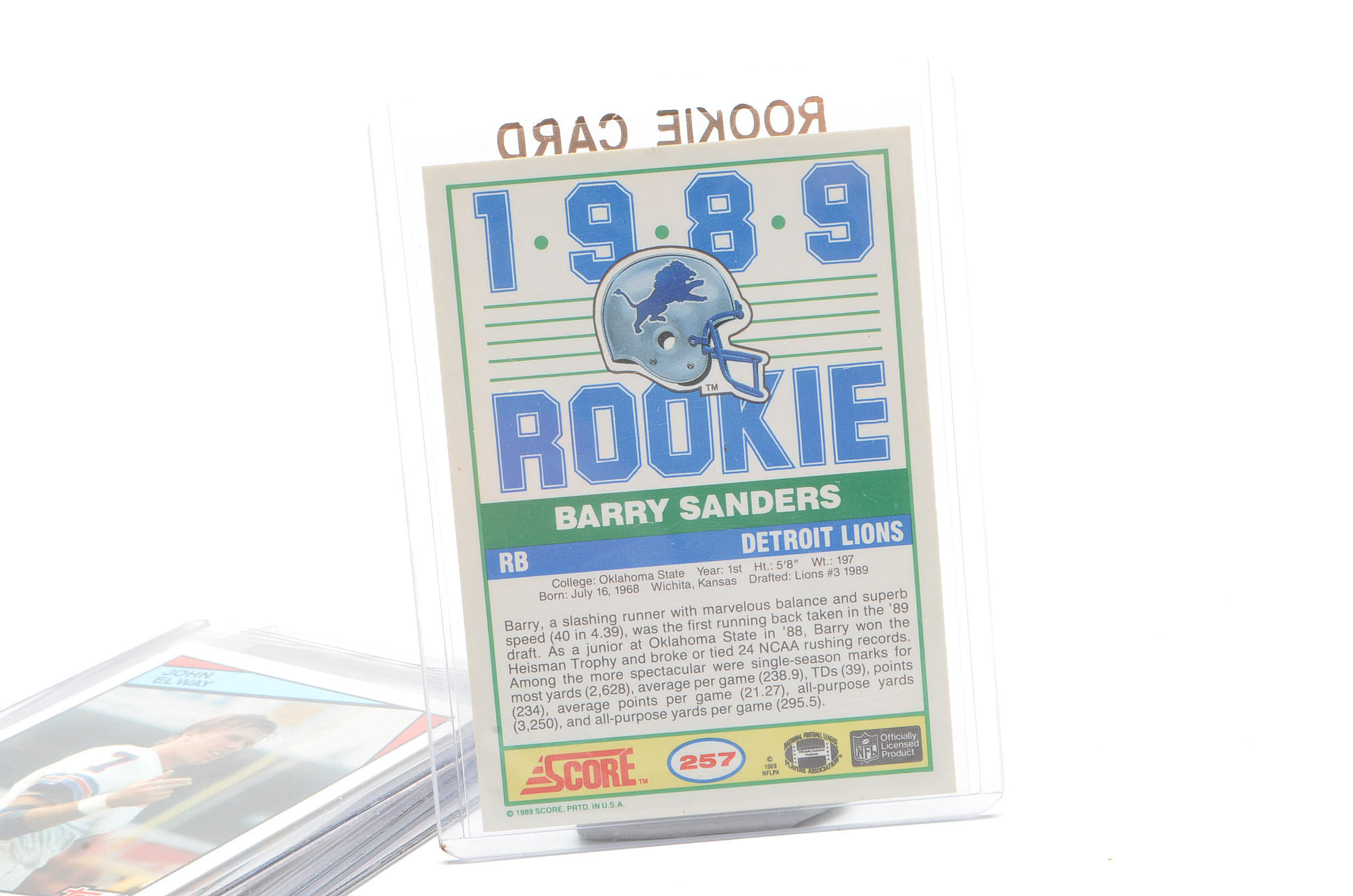 Five NFL Legends Rookie Football Cards Including John Elway