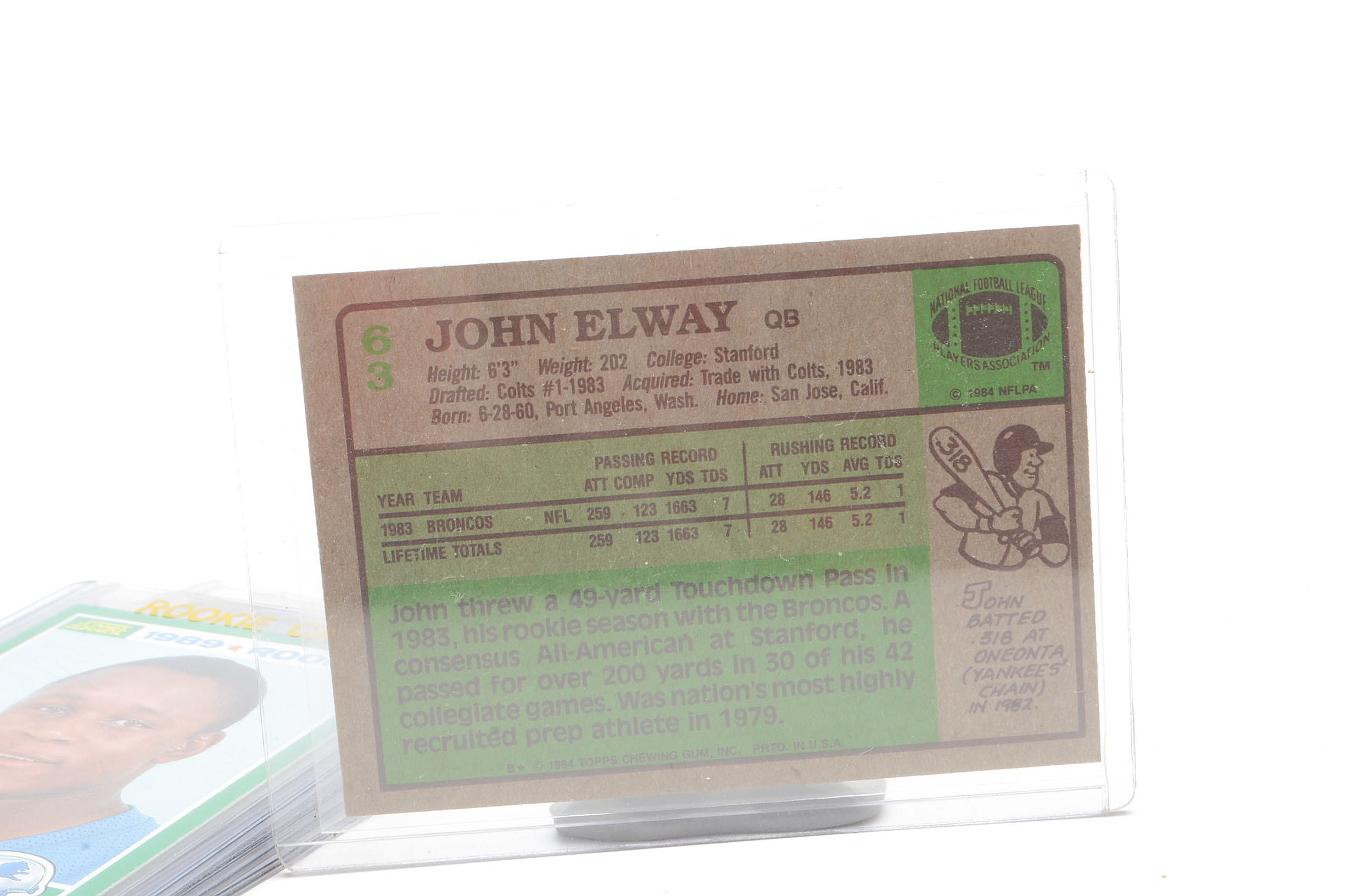 Five NFL Legends Rookie Football Cards Including John Elway