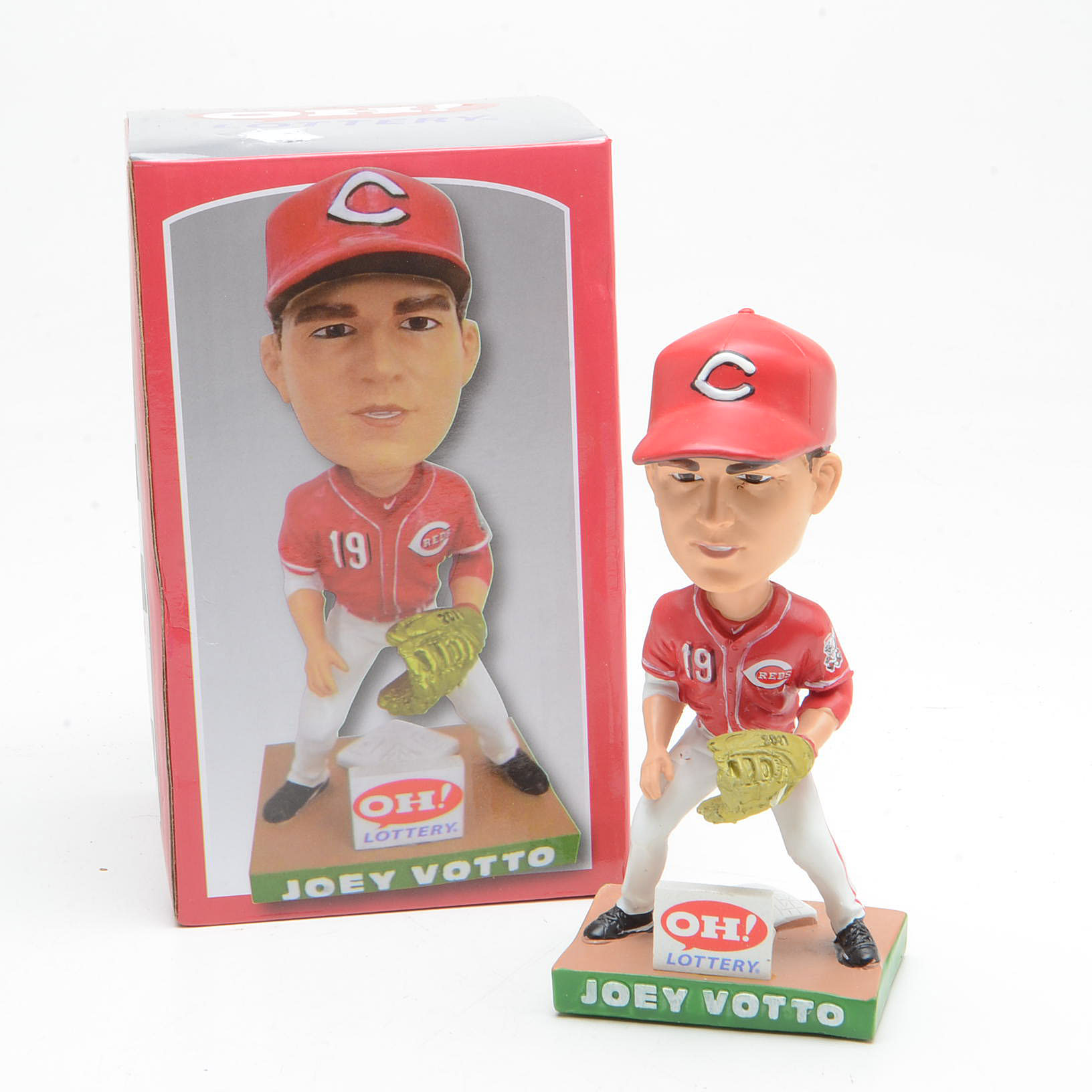 Three Joey Votto Cincinnati Reds Bobblehead Dolls
