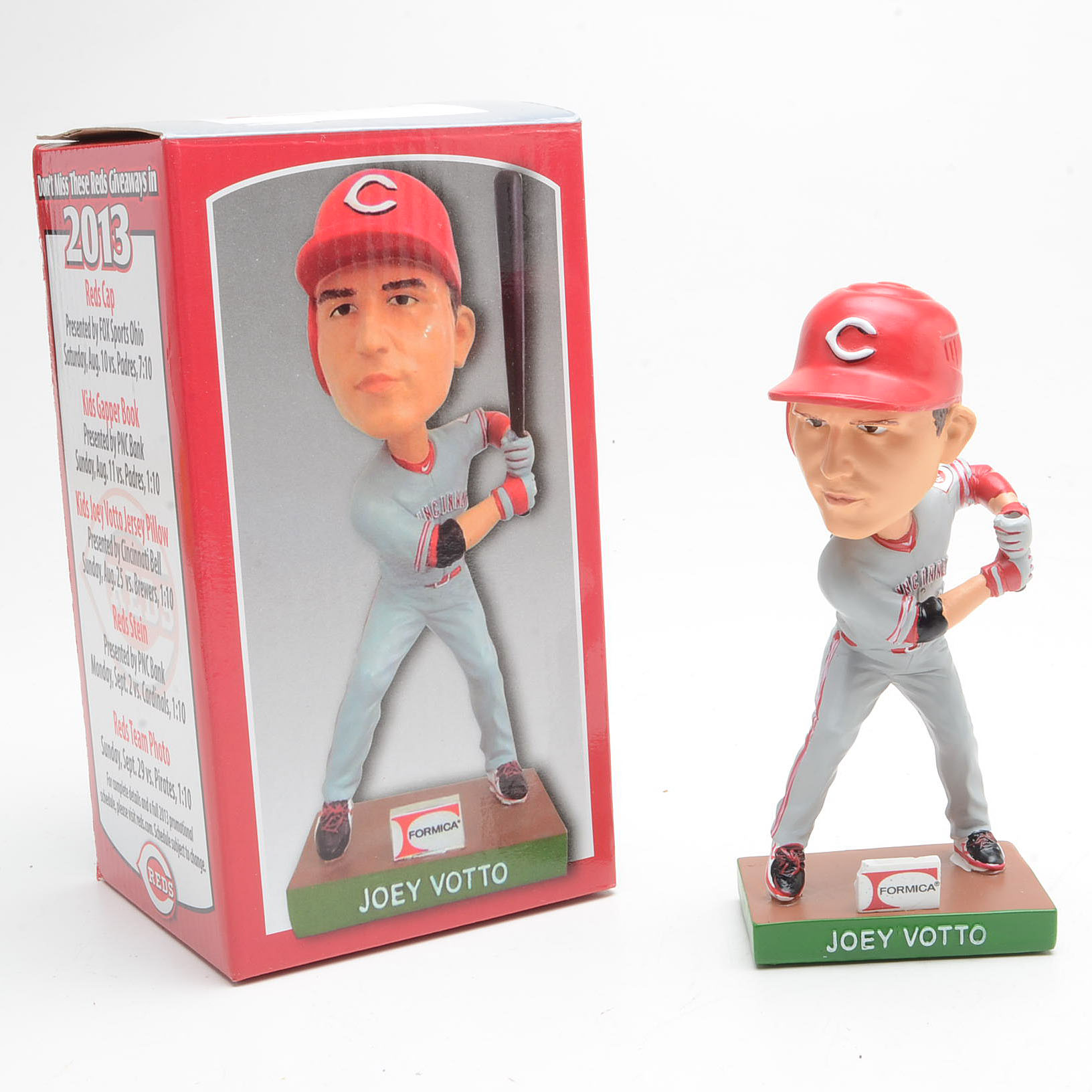 Three Joey Votto Cincinnati Reds Bobblehead Dolls