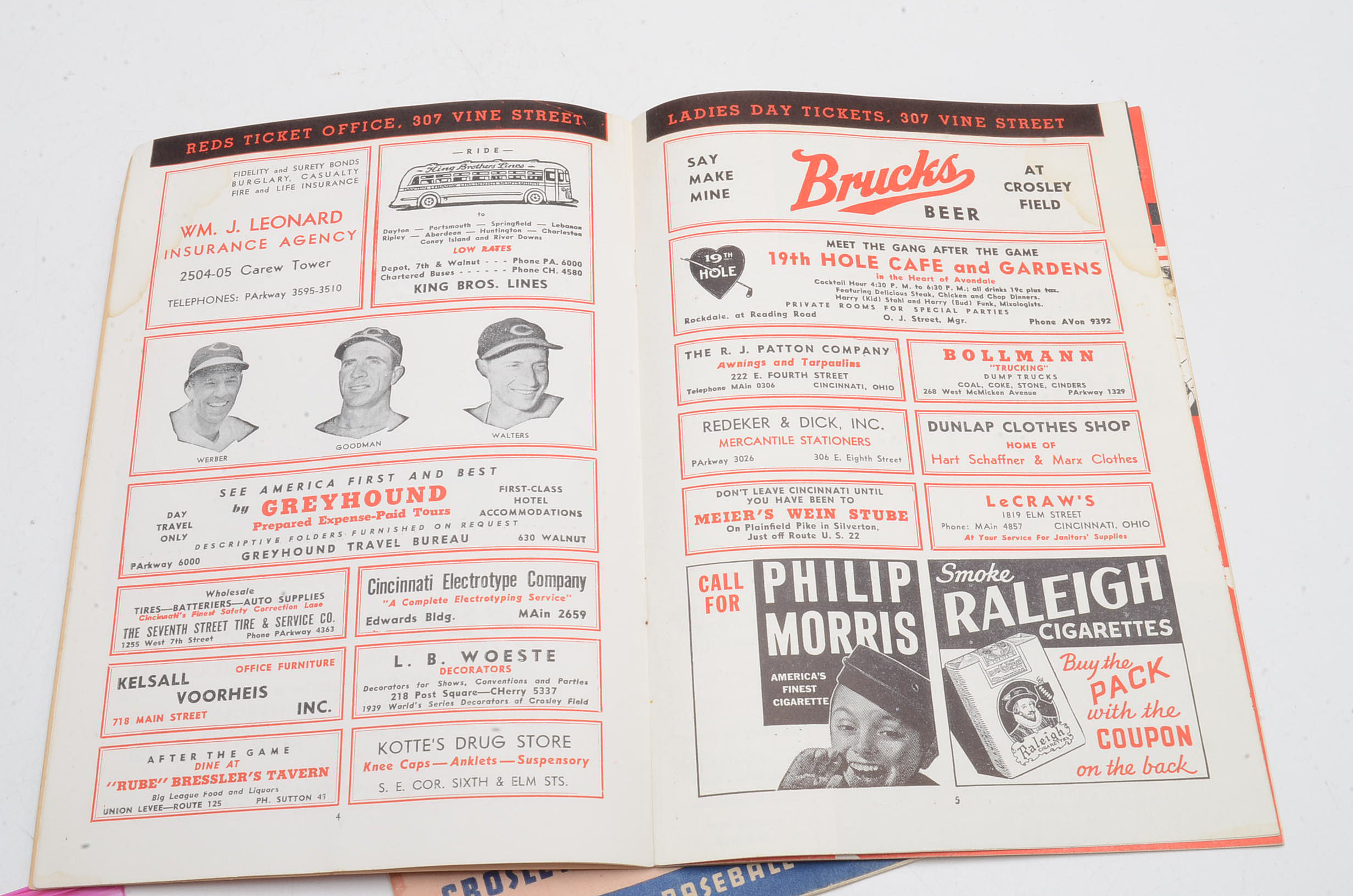 1940/1941 Reds Scorebooks