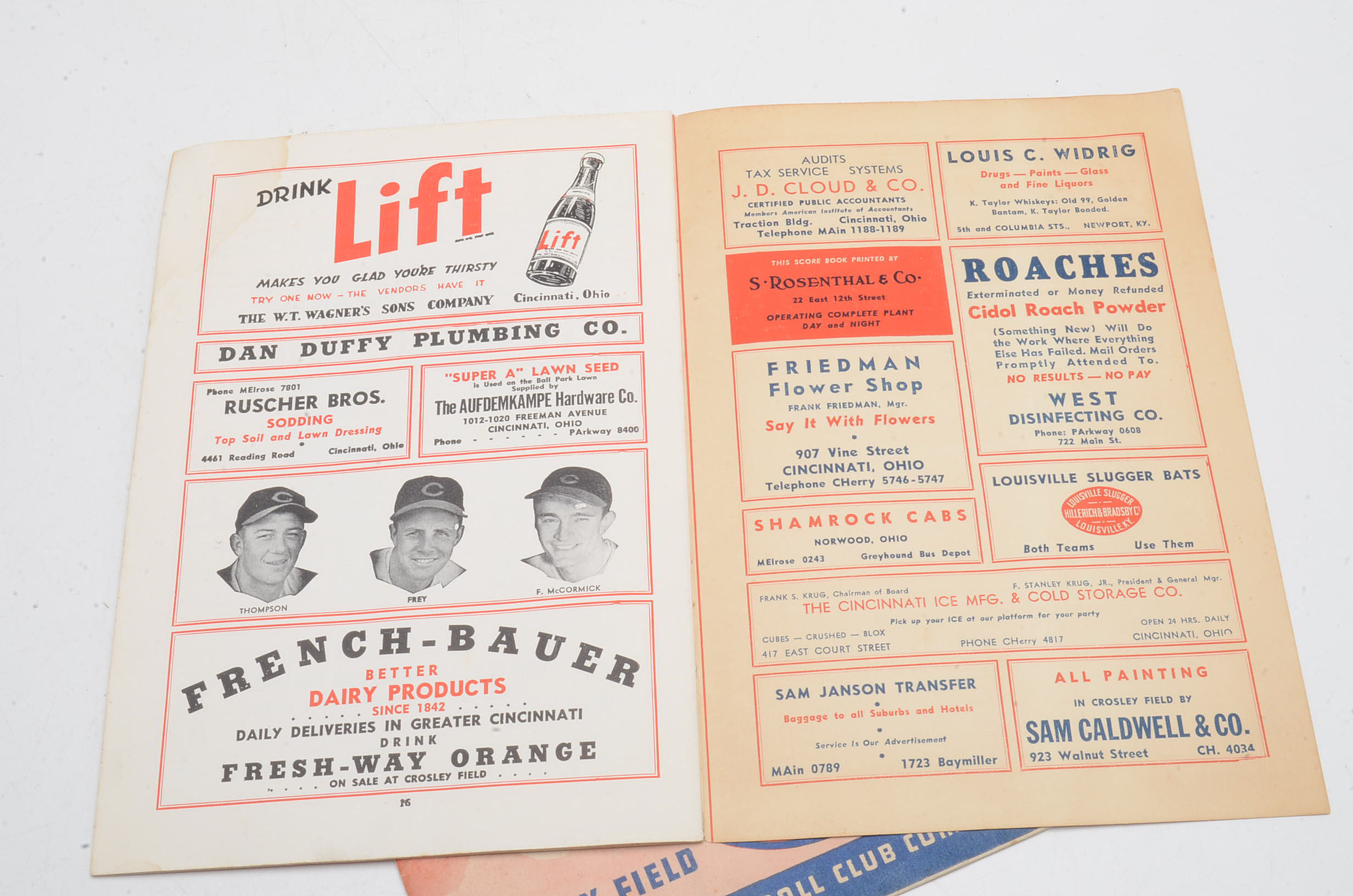 1940/1941 Reds Scorebooks