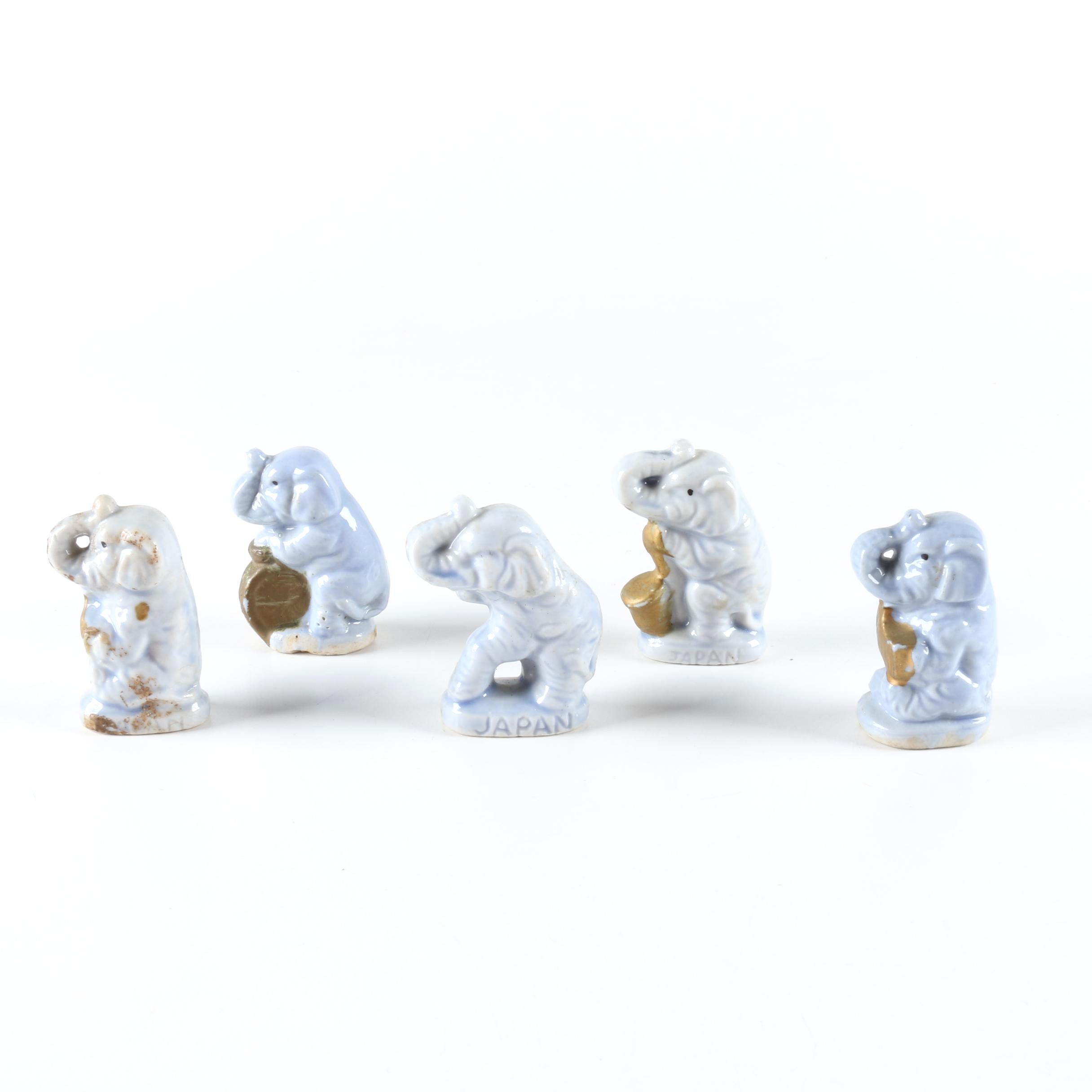 Collection of  Ceramic Elephant Figurines