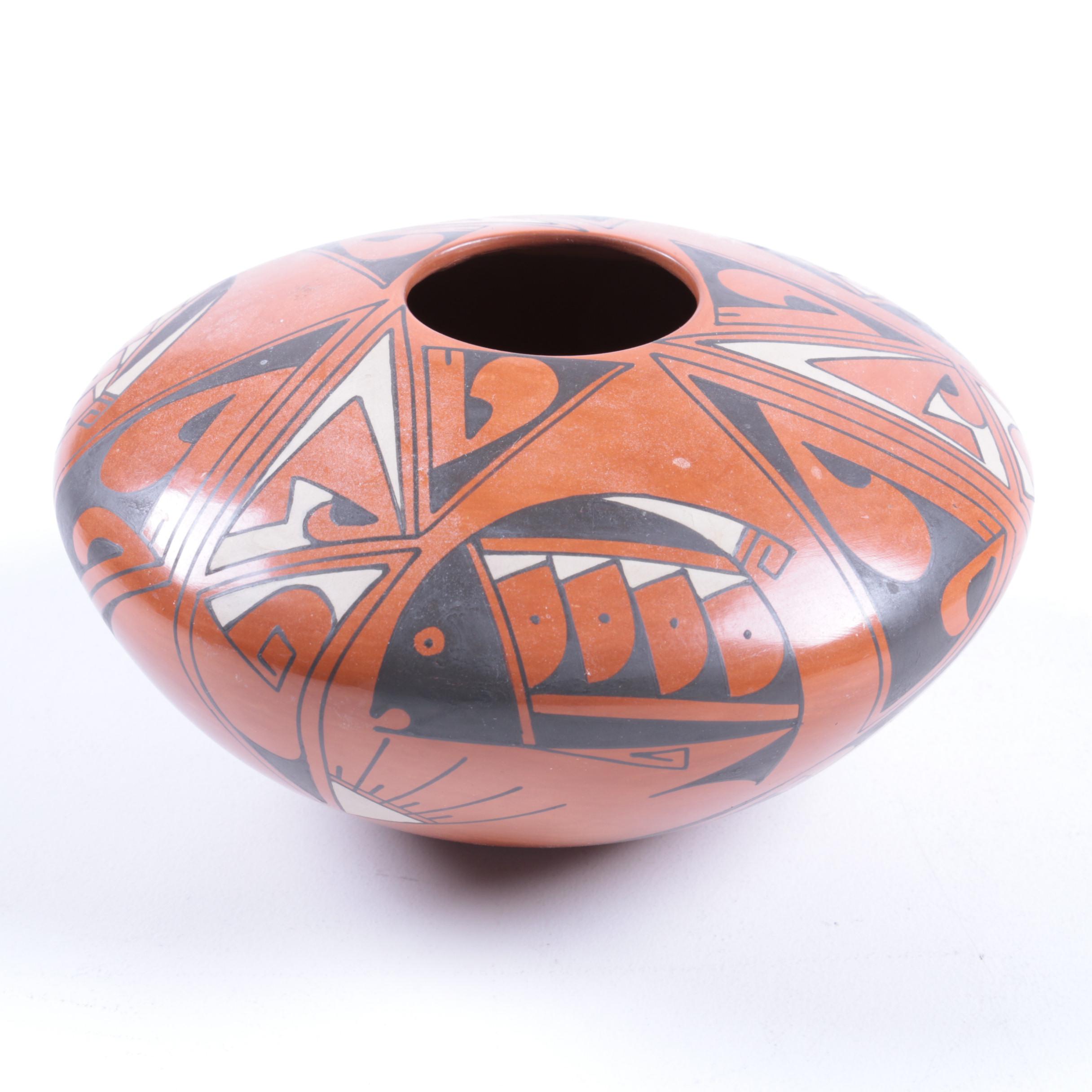 Collection of Hand Crafted Southwestern Style Pottery