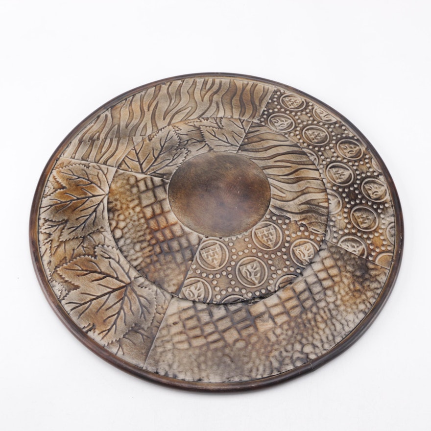 Contemporary Round Decorative Tray