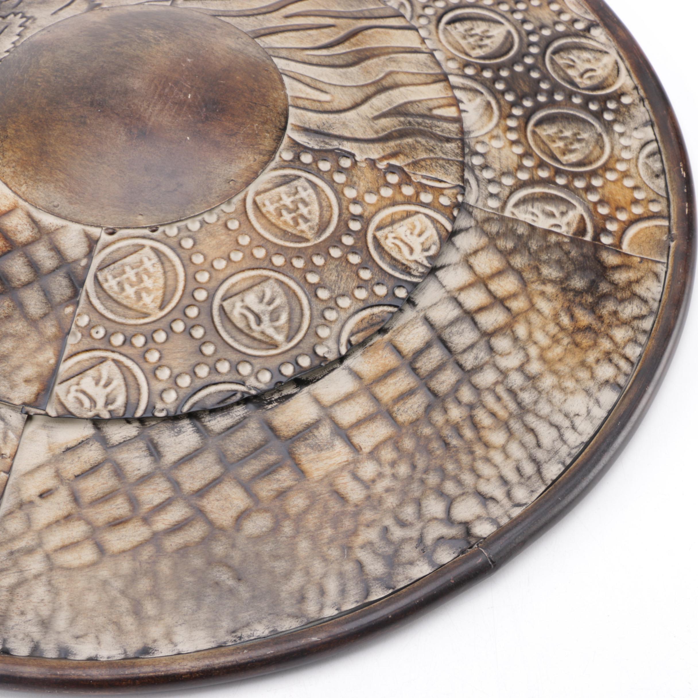 Contemporary Round Decorative Tray