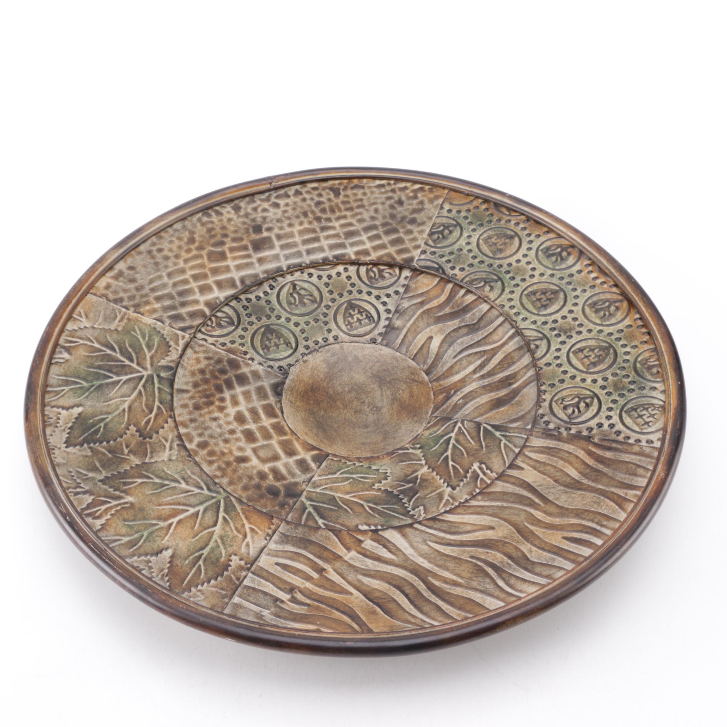 Contemporary Round Decorative Tray