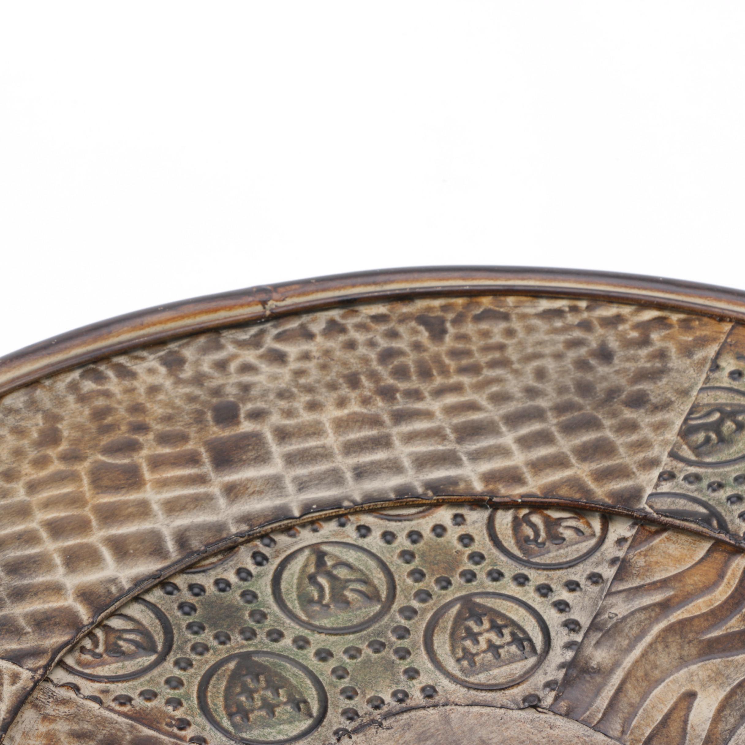 Contemporary Round Decorative Tray