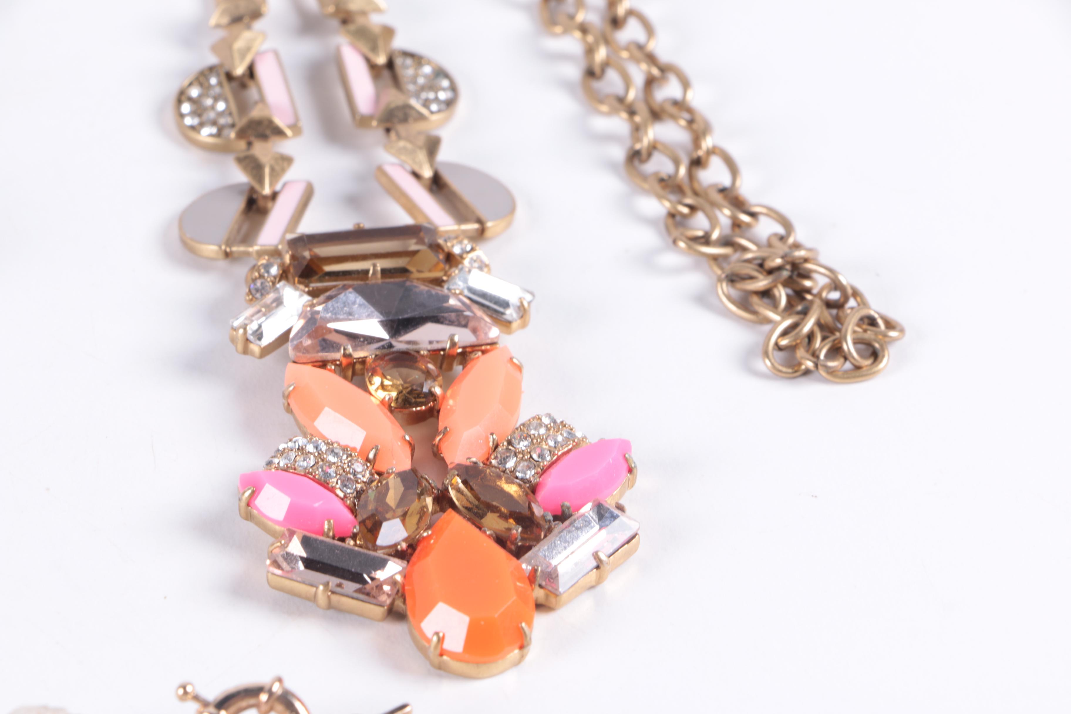 Selection of Coloful Jewelry Including Betsey Johnson