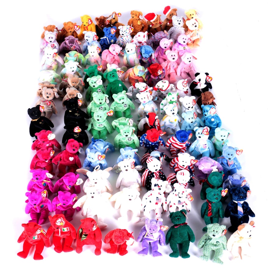 1990s–2000s Ty Beanie Baby Bears