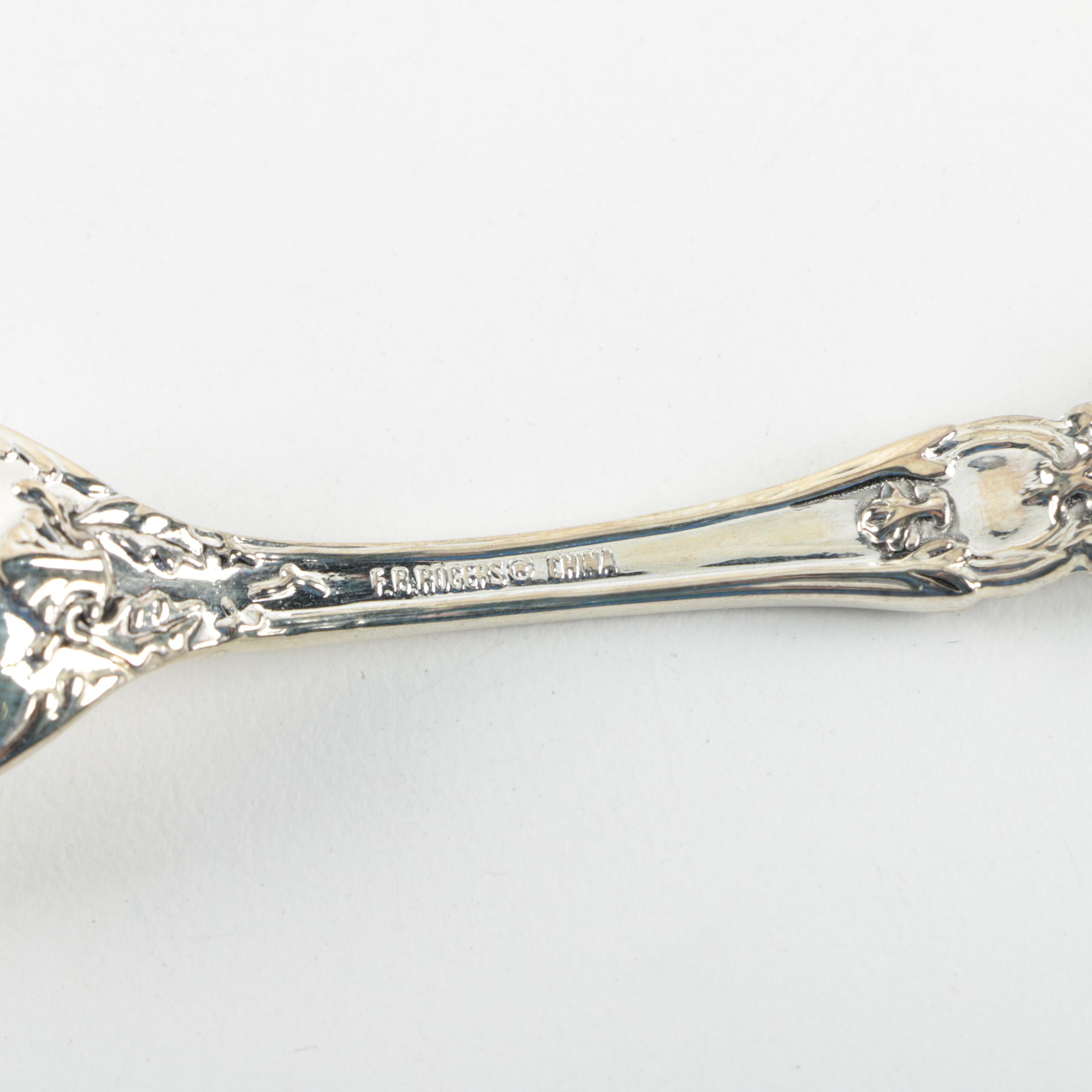 F.B. Rogers Silver Plate Spoons and Other Silver Plate Utensils