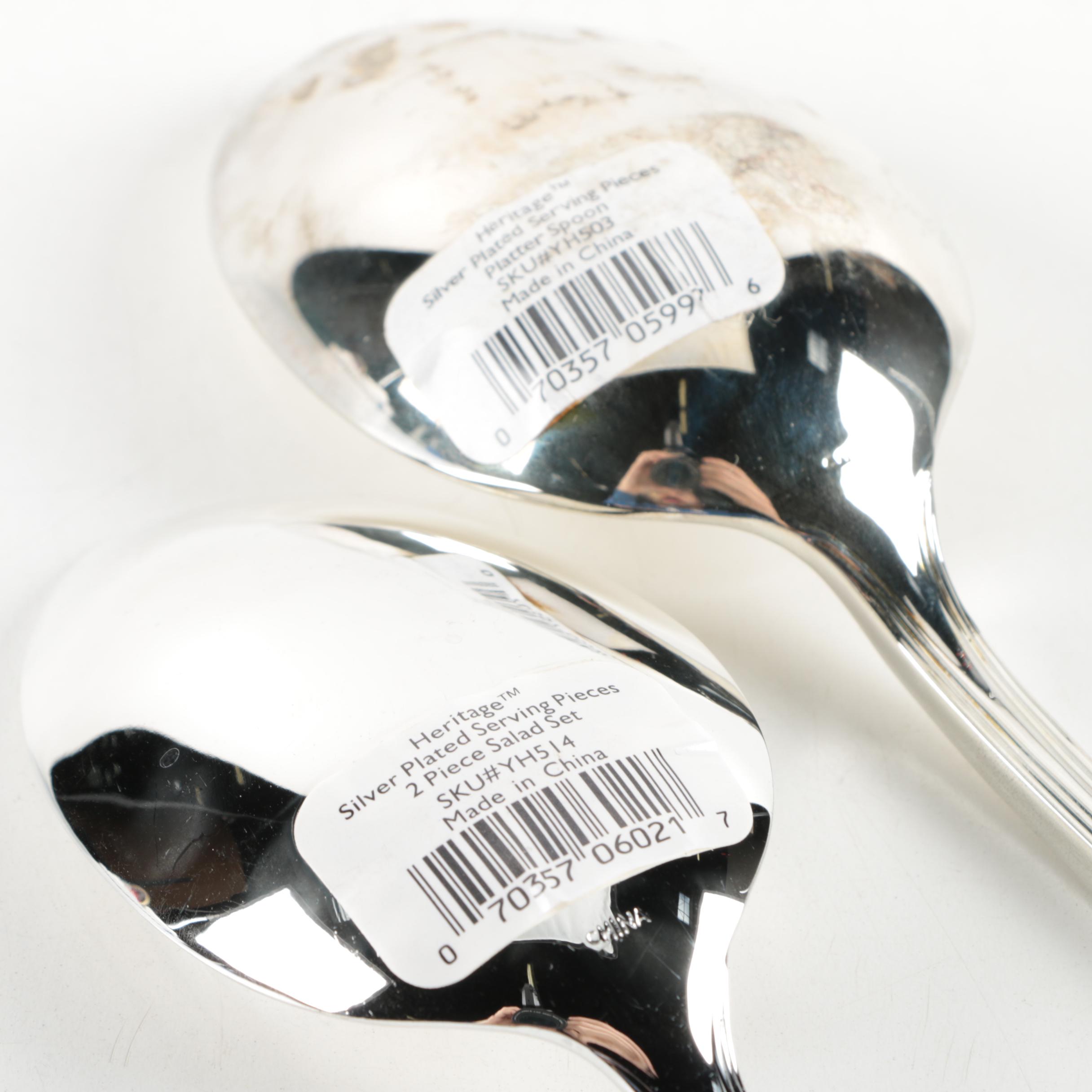 F.B. Rogers Silver Plate Spoons and Other Silver Plate Utensils