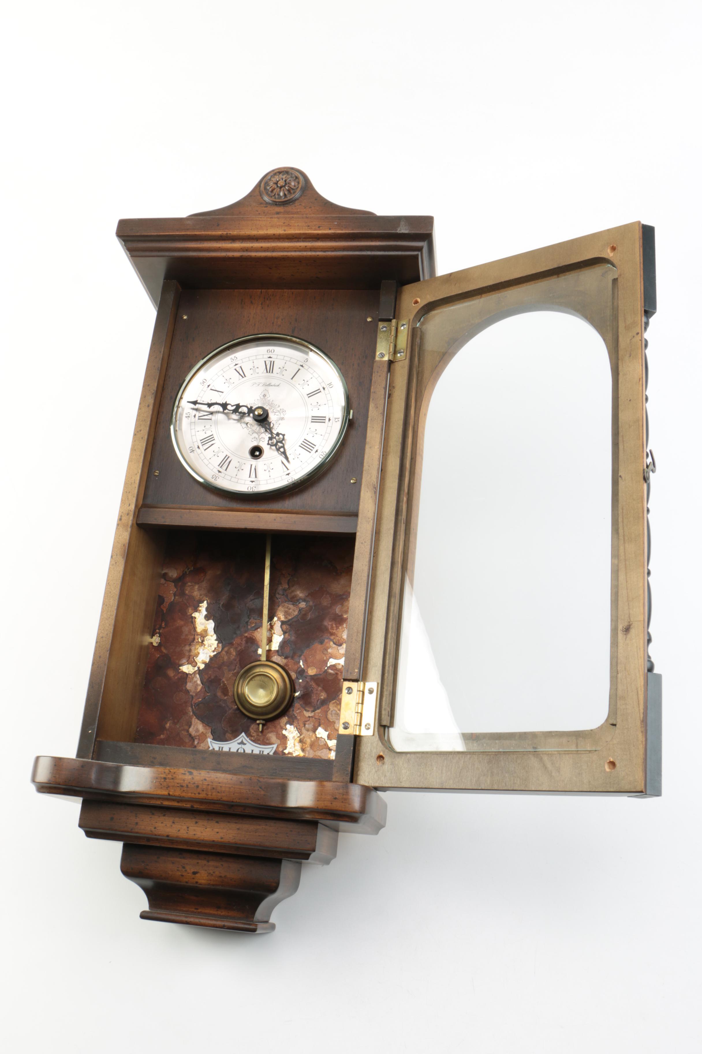 Vintage P.F. Bollenbach  Pendulum Wall Clock