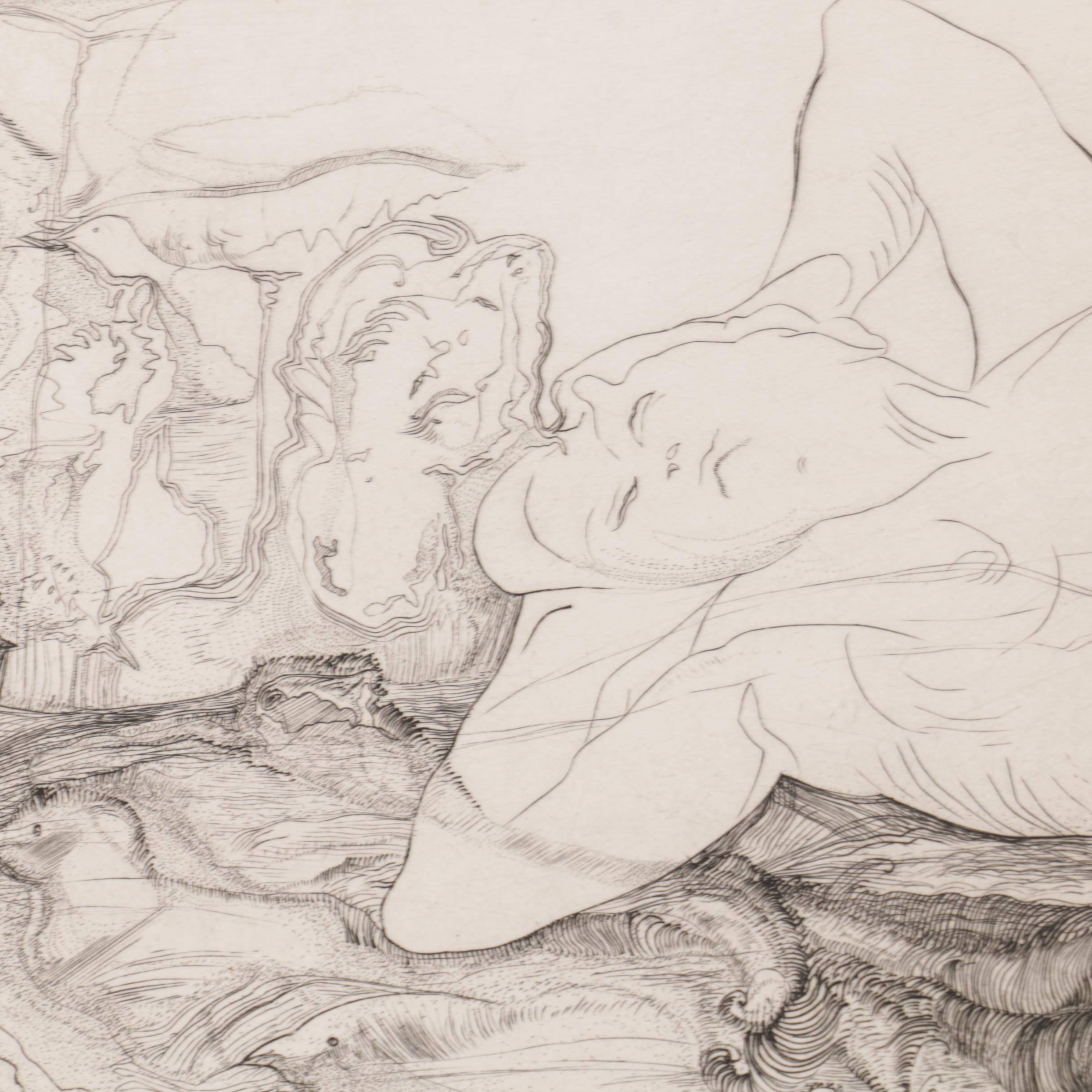 Two Etchings Including Suzanne Balkanyi's "Salon de Couture" and Claude-Perraud