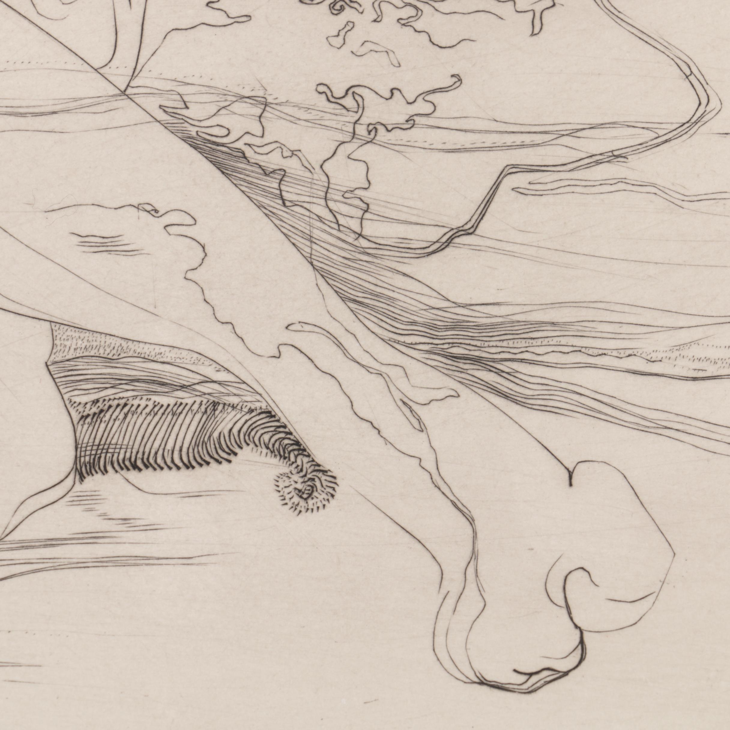 Two Etchings Including Suzanne Balkanyi's "Salon de Couture" and Claude-Perraud