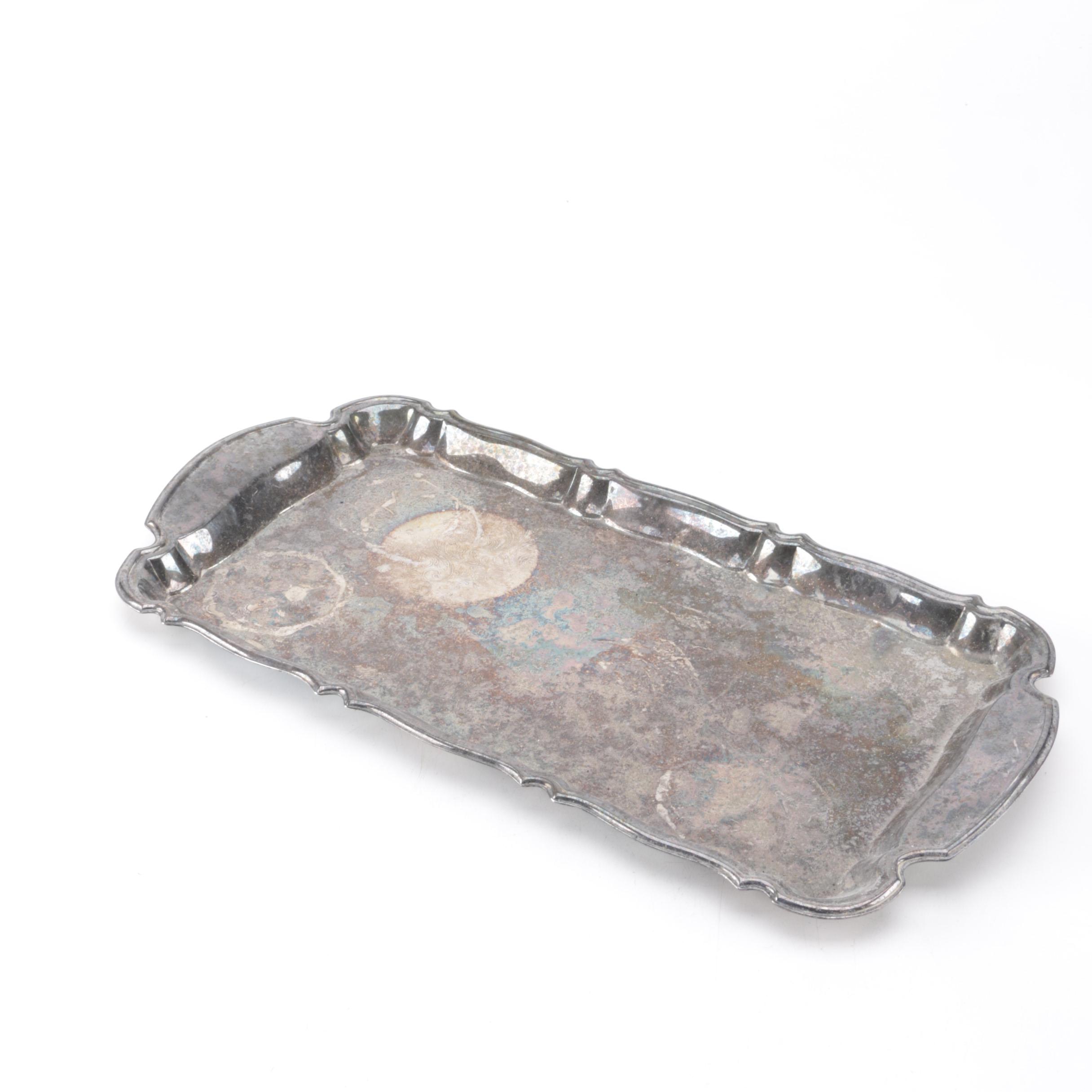 Oneida Silver Plate Paul Revere Style Bowl and Other Silver Plate Serveware