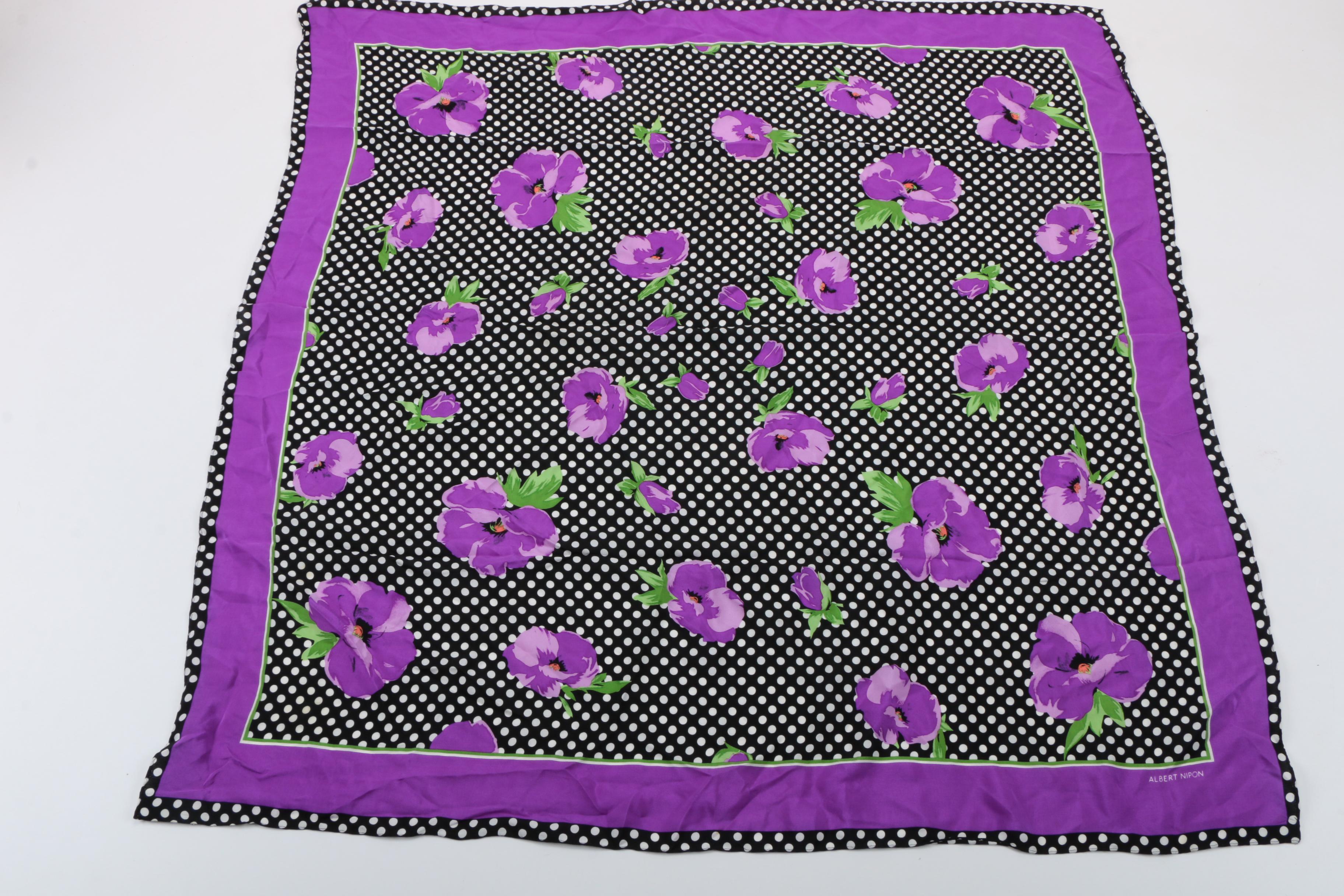 Scarf Assortment, Including Falconetto and Les Echarpen de Marcel Guillemin