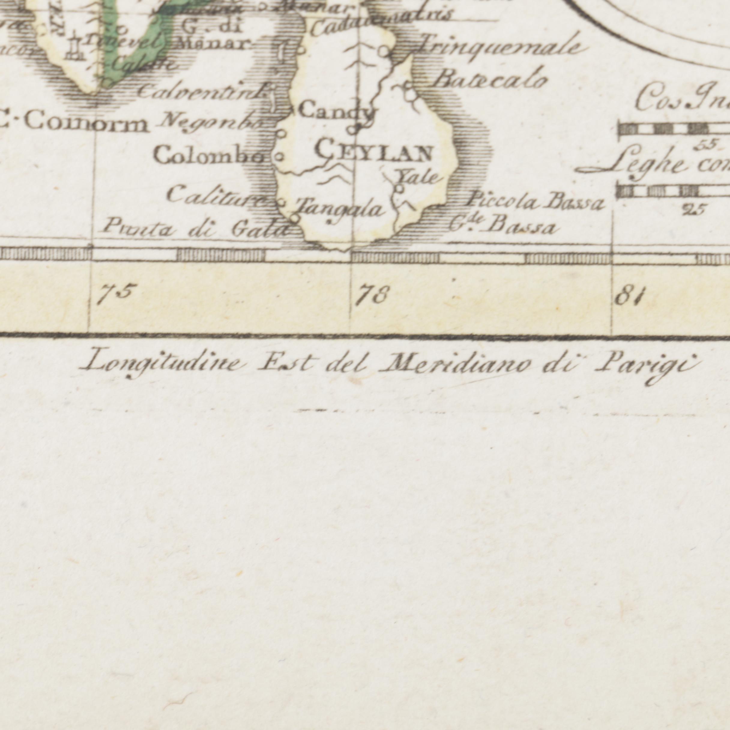 Barbiellini Hand Colored Engravings of Maps of India