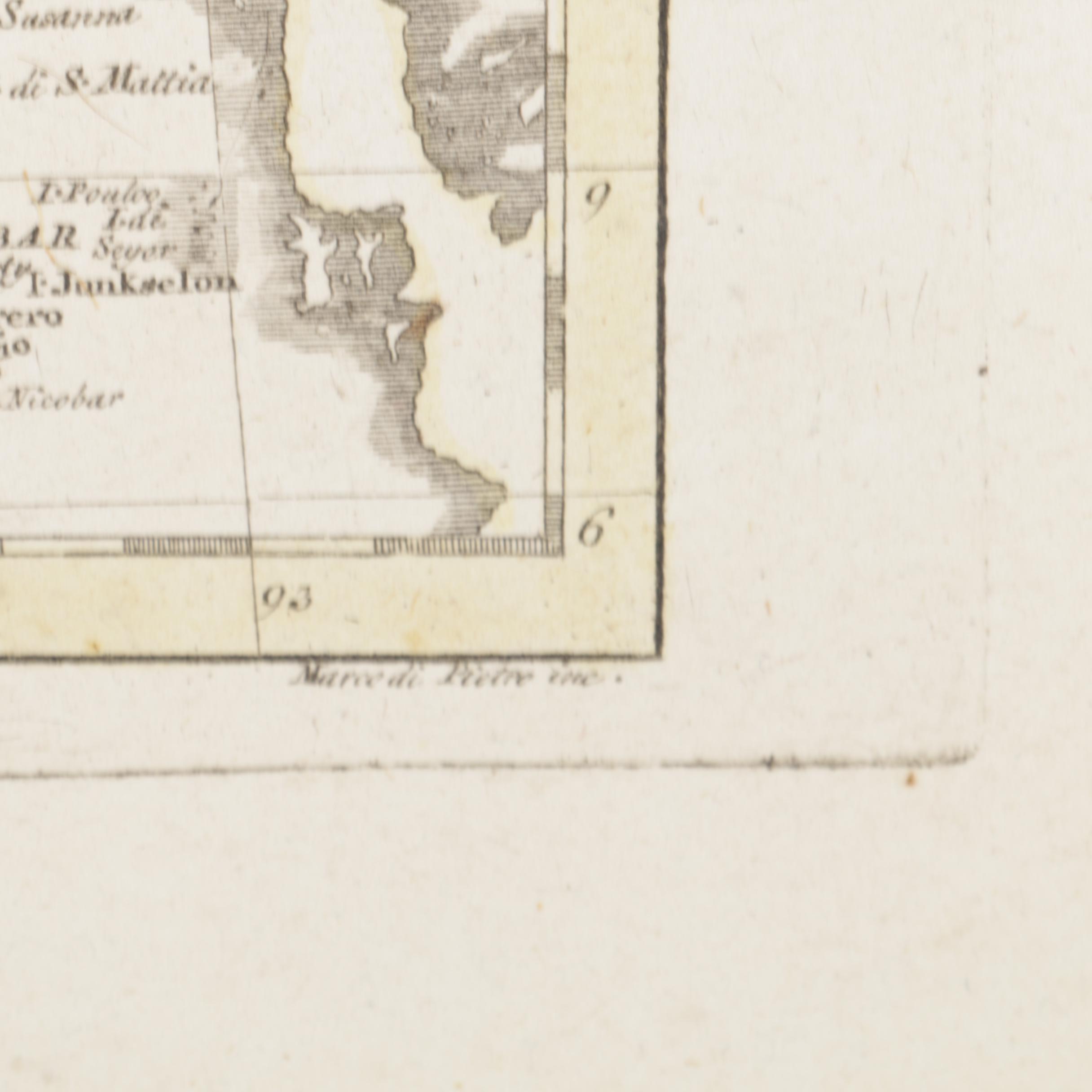 Barbiellini Hand Colored Engravings of Maps of India