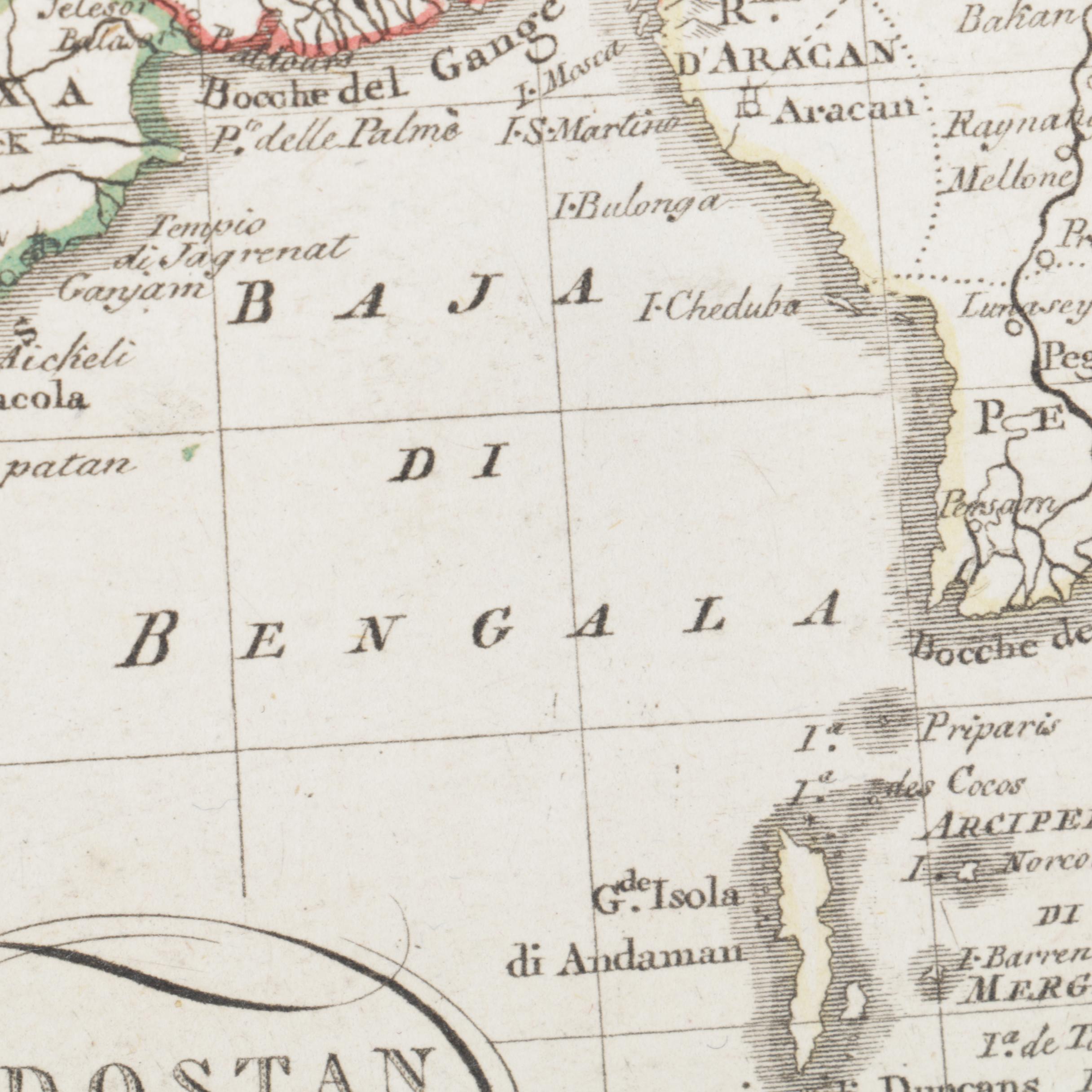 Barbiellini Hand Colored Engravings of Maps of India