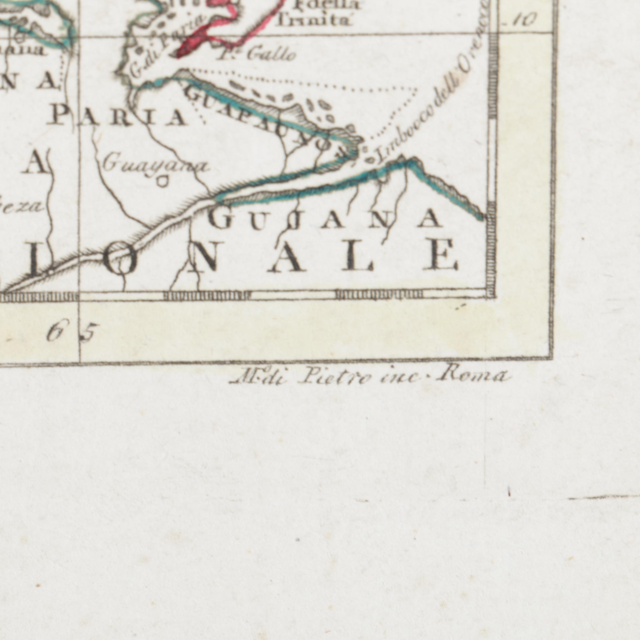 Barbiellini Hand Colored Engravings of Maps of India