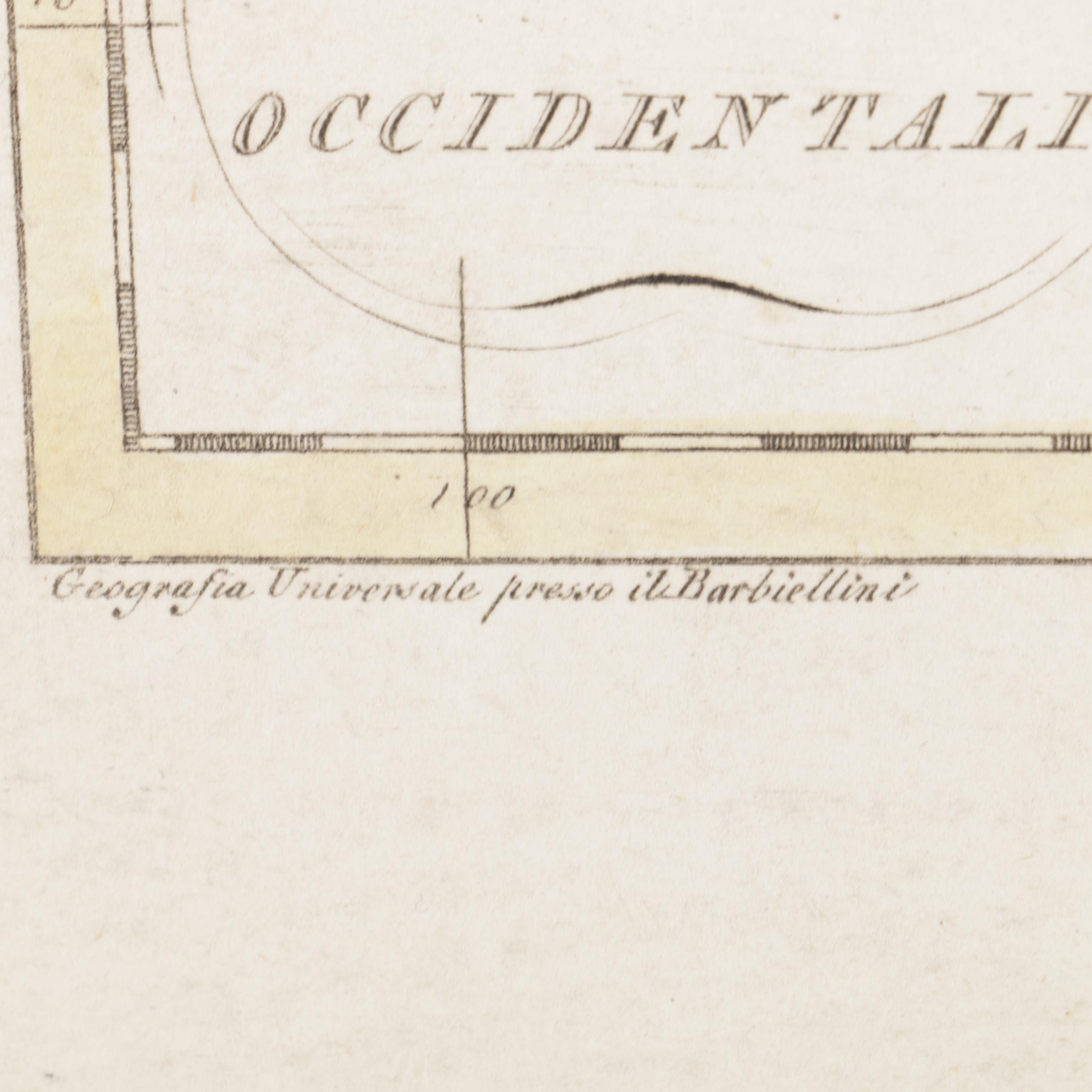 Barbiellini Hand Colored Engravings of Maps of India