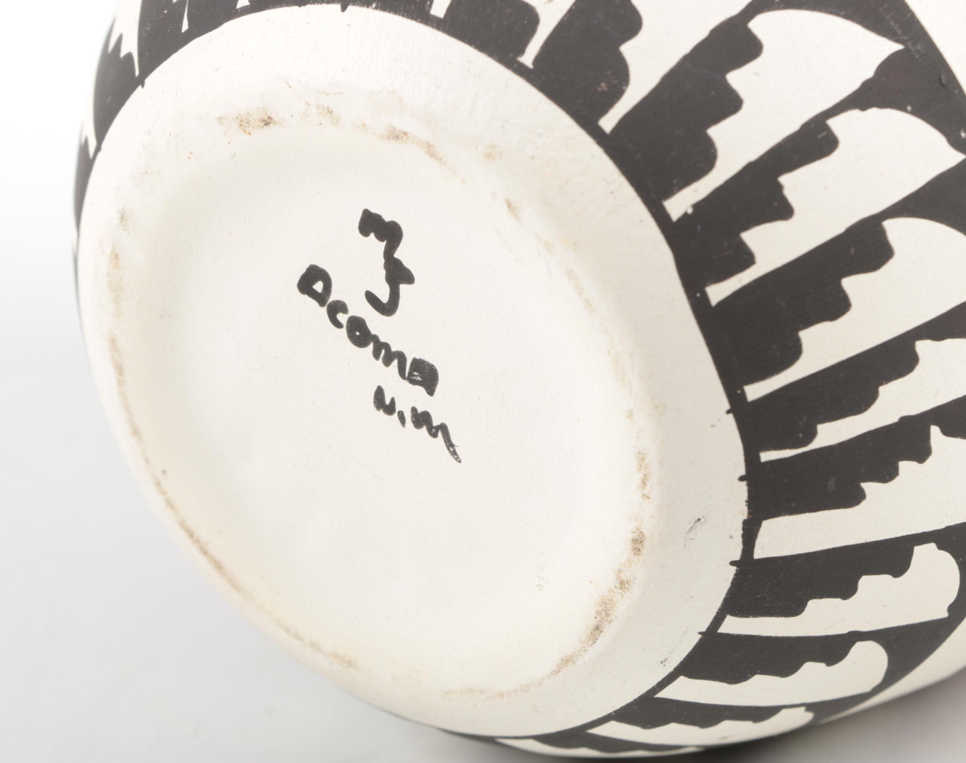 Hand Thrown and Decorated Acoma Vase