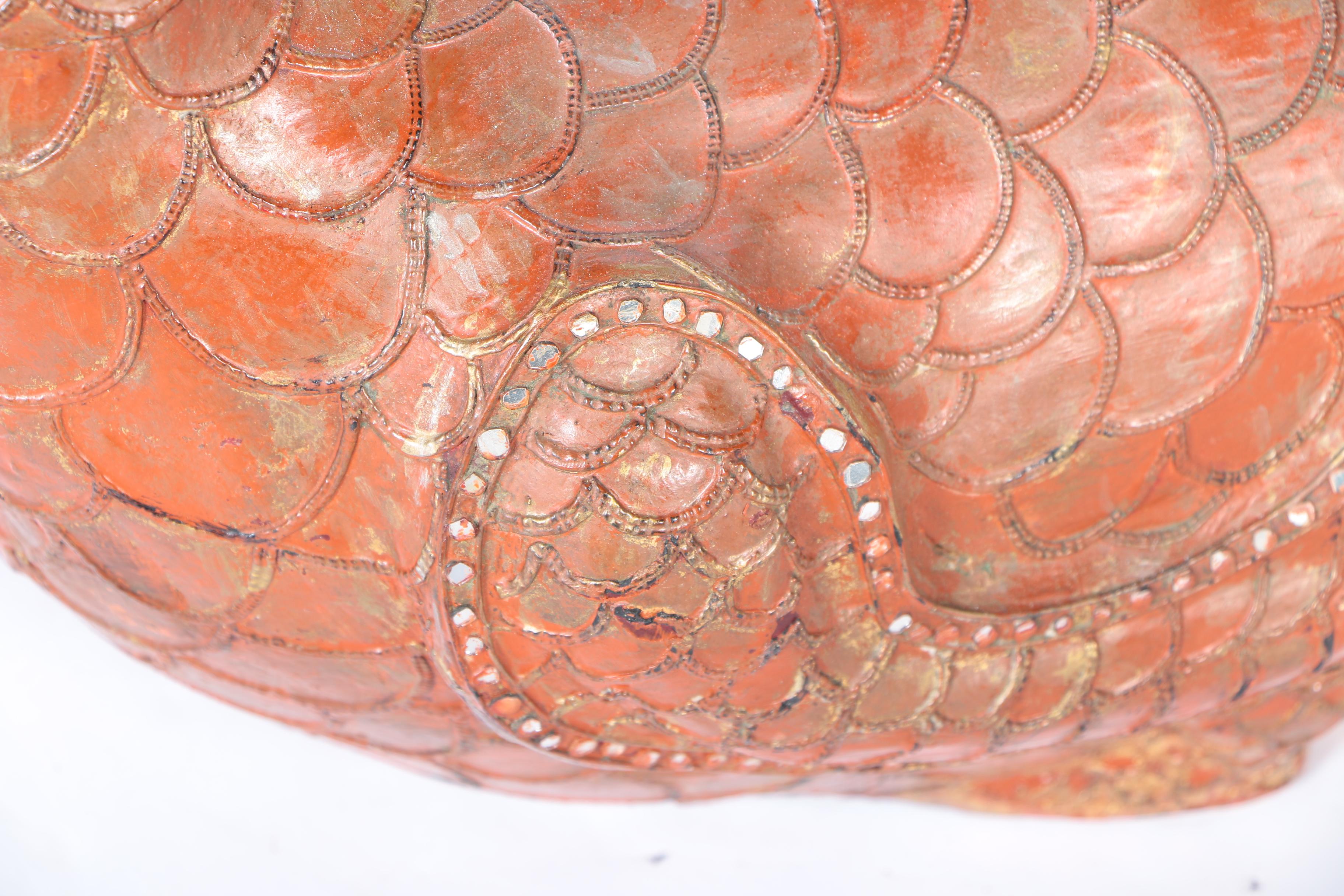 East Asian Style Carved Wooden Swan Sculptures