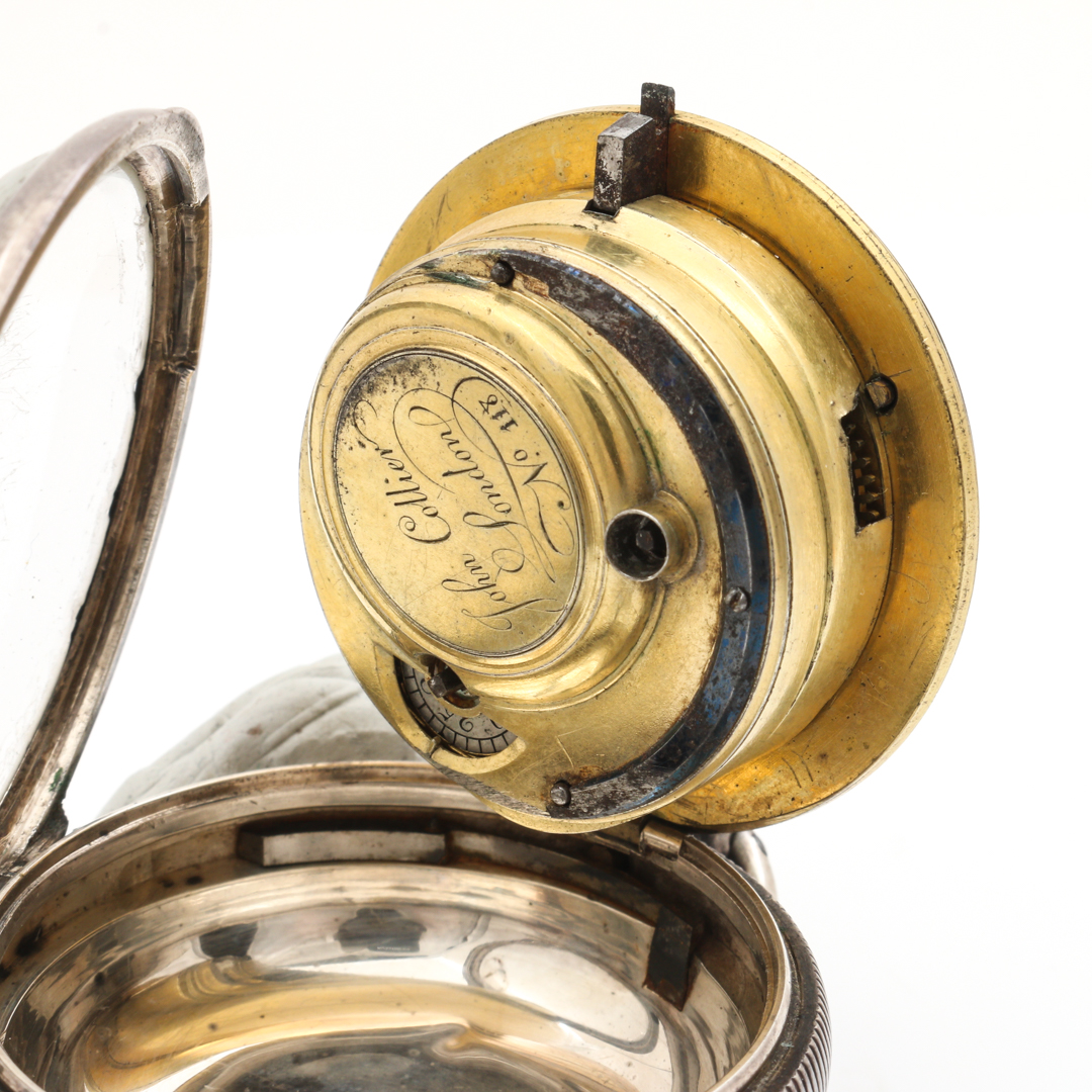 Sterling Silver Key Wind Pocket Watch