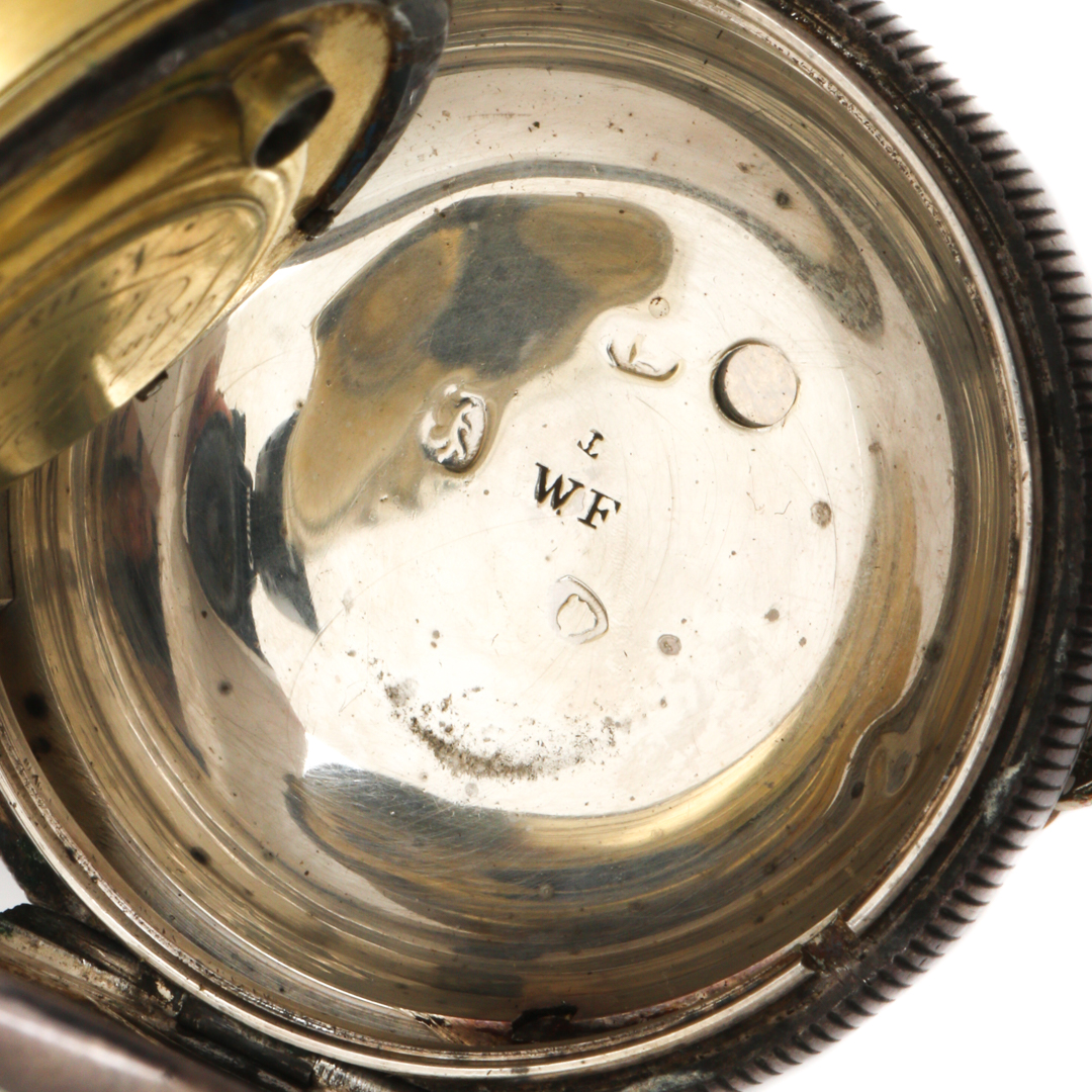 Sterling Silver Key Wind Pocket Watch