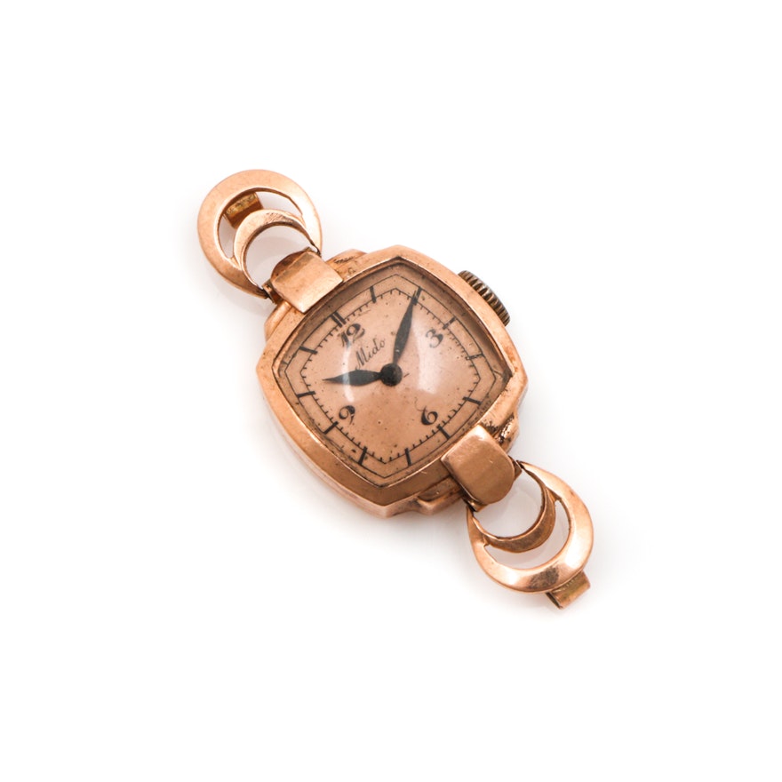 Mido 14K Rose Gold Wristwatch Case