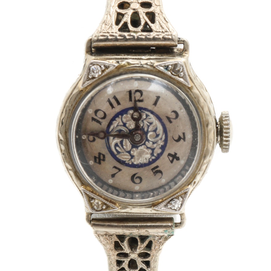 Belais 18K White Gold, Gold Filled and Diamond Wristwatch