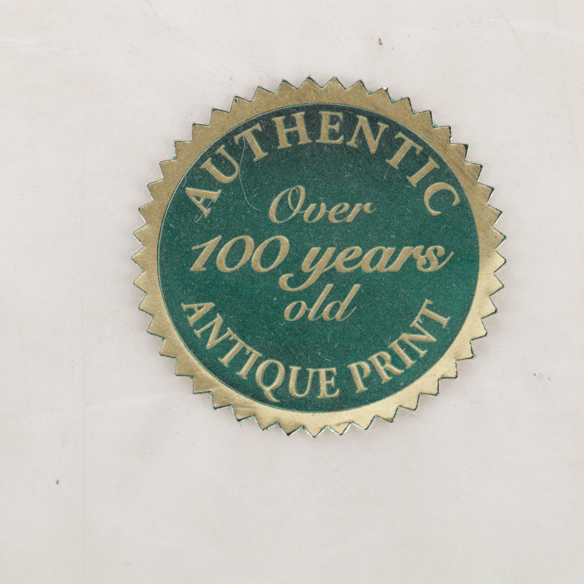 Hand Colored Harper's Weekly Wood Engraving and 1896 Leslie's Weekly Publication