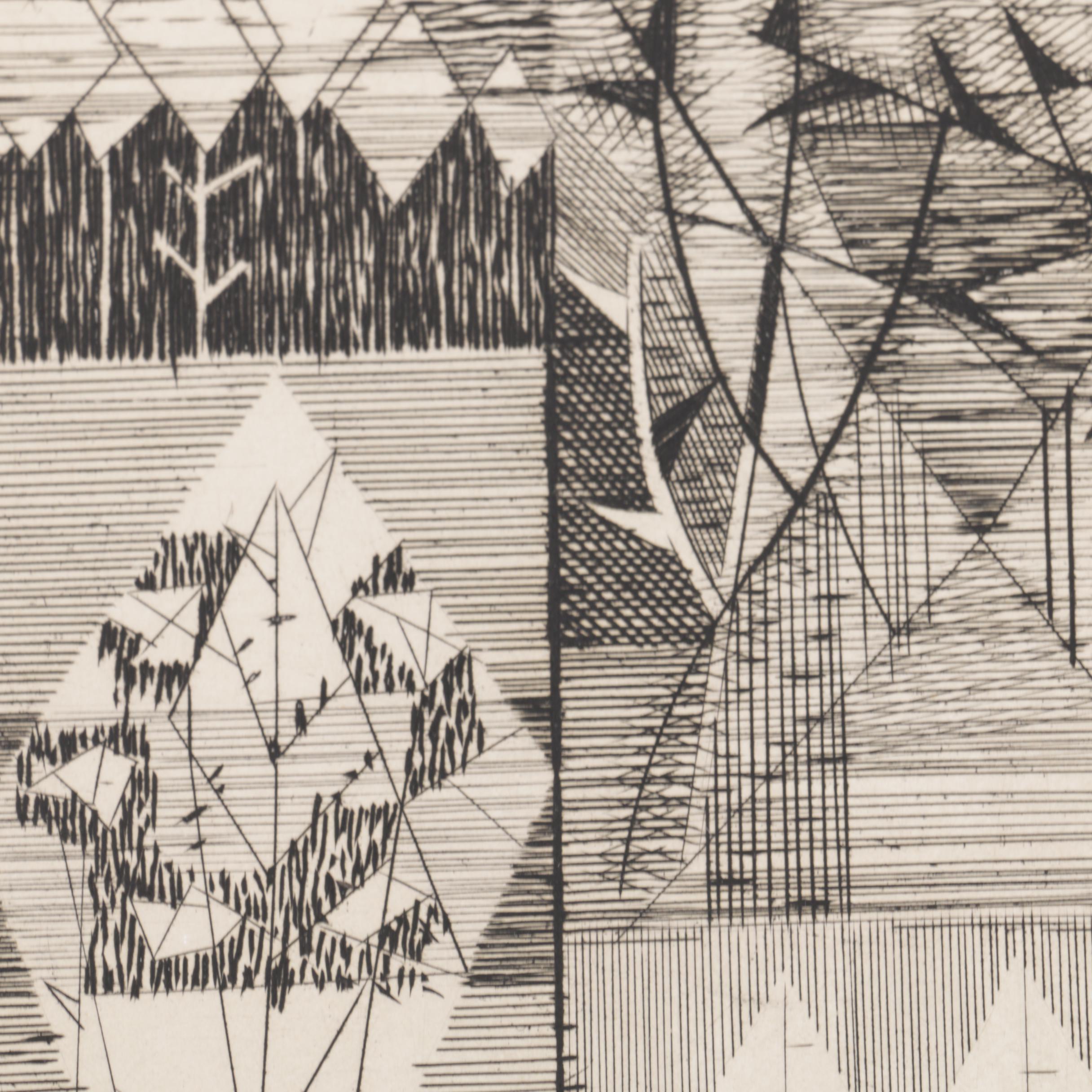 Limited Edition Etchings and a Handcolored Map Engraving