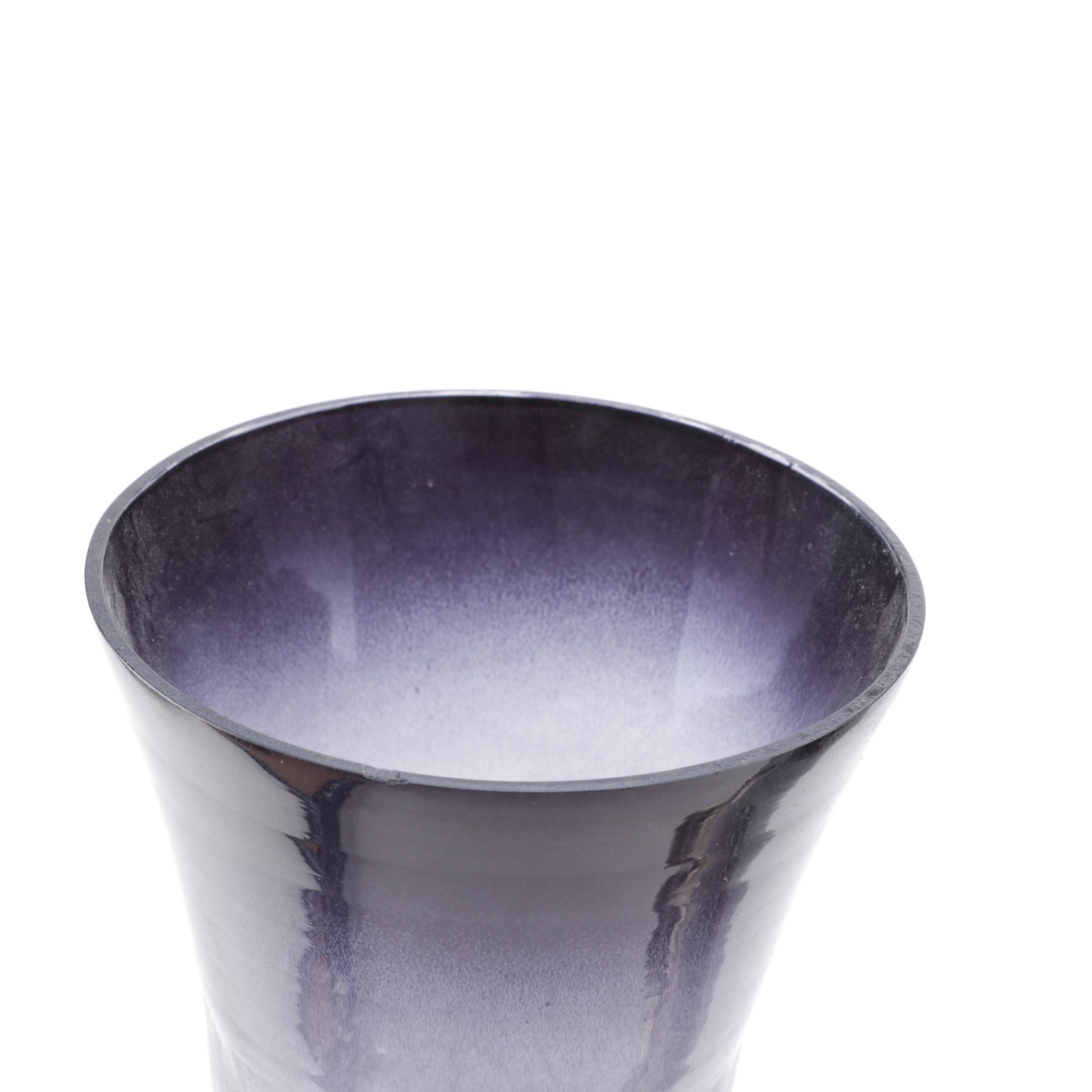 Blue Glass Hurricane Candle Holders