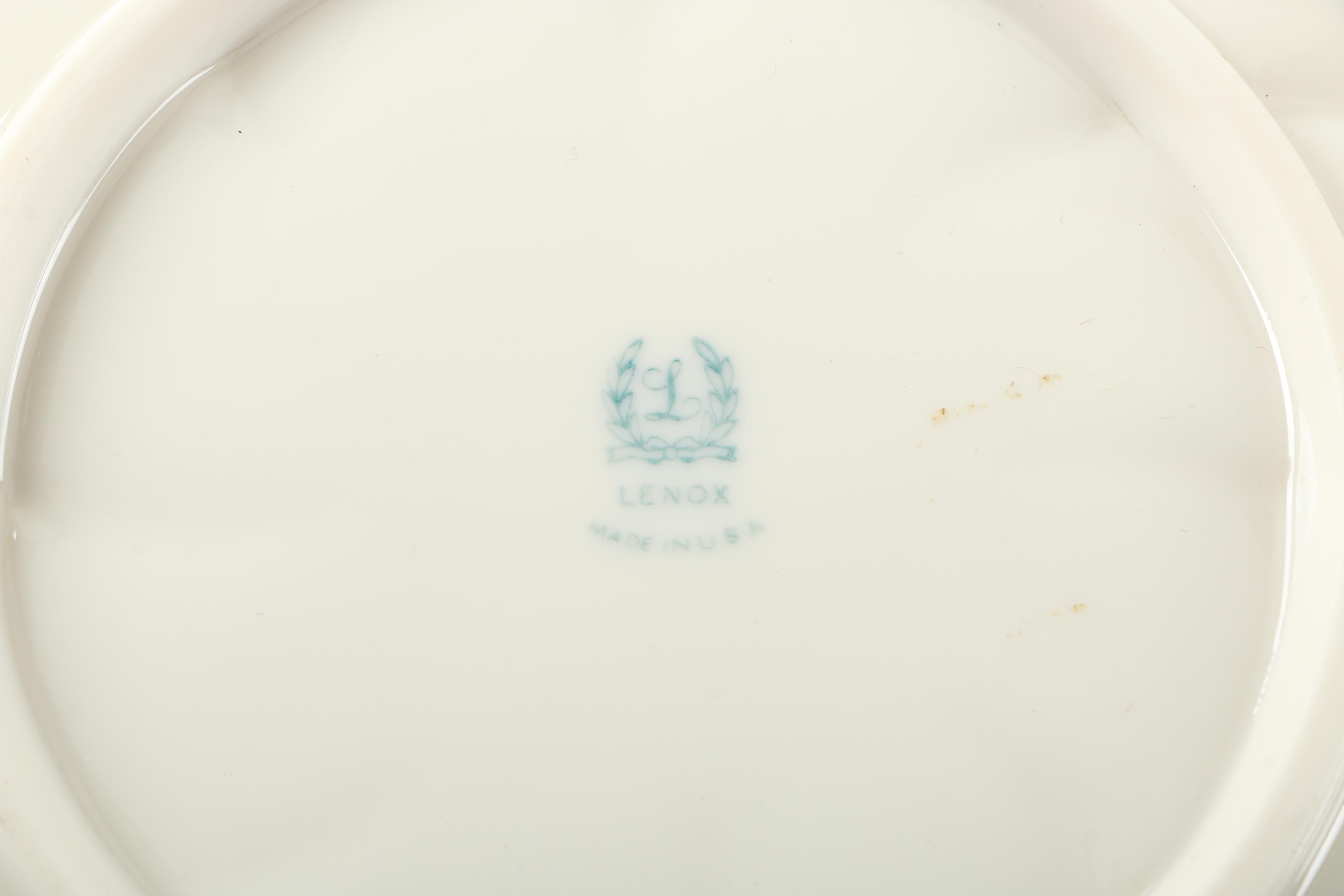 Lenox Bunny Cookie Jar and Oyster Plate