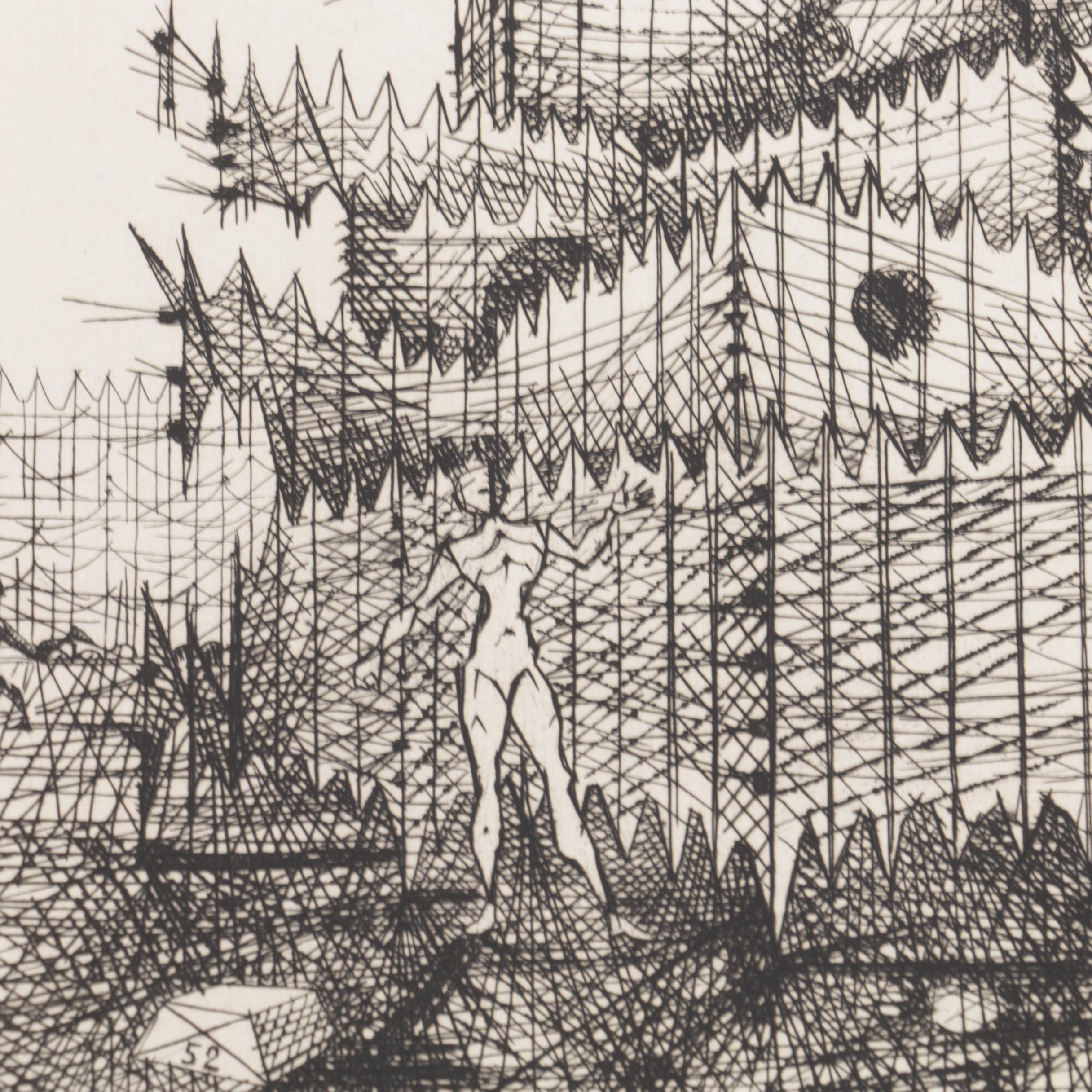 Lucien Coutaud and Jean Couy Mid Century Limited Edition Etchings on Paper