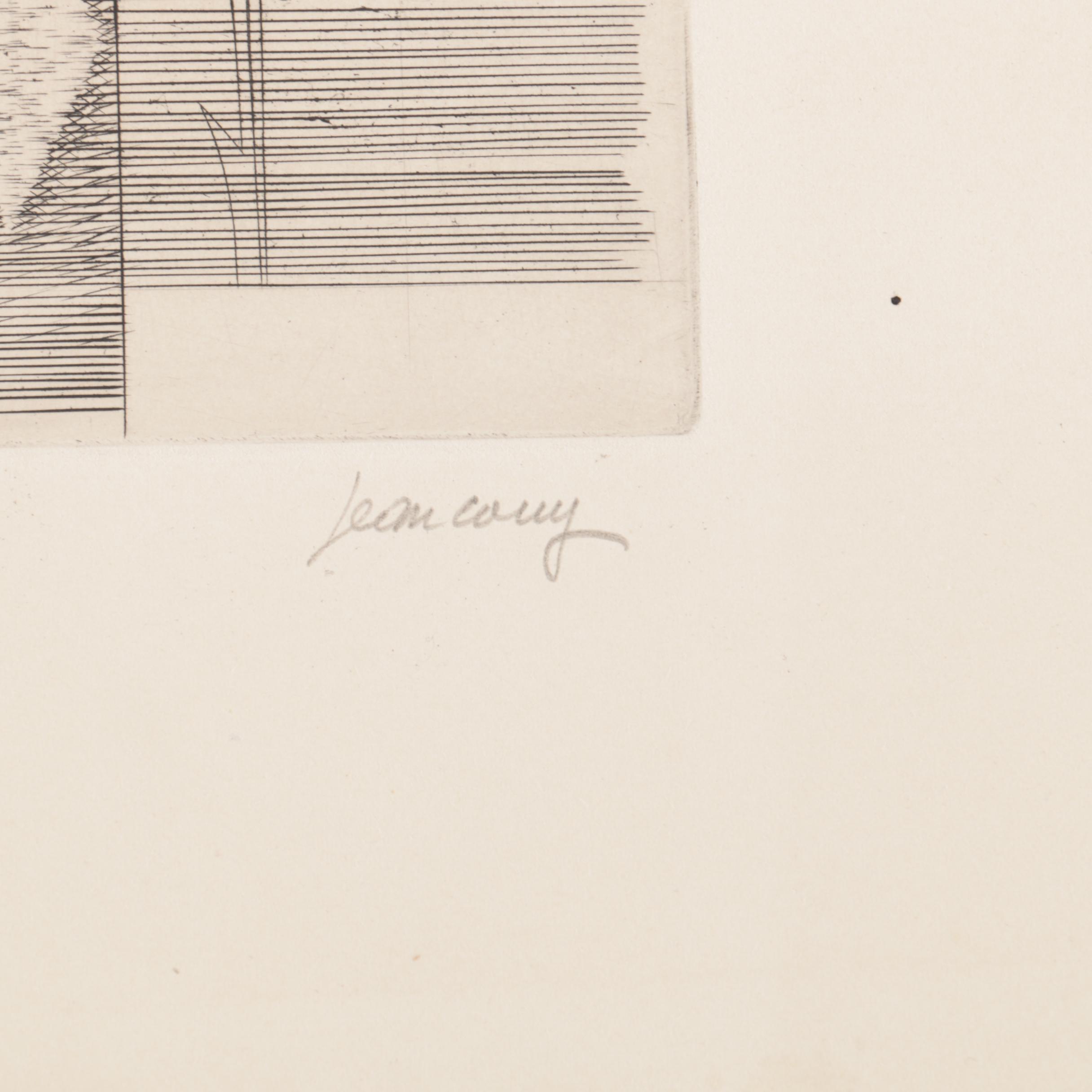 Lucien Coutaud and Jean Couy Mid Century Limited Edition Etchings on Paper