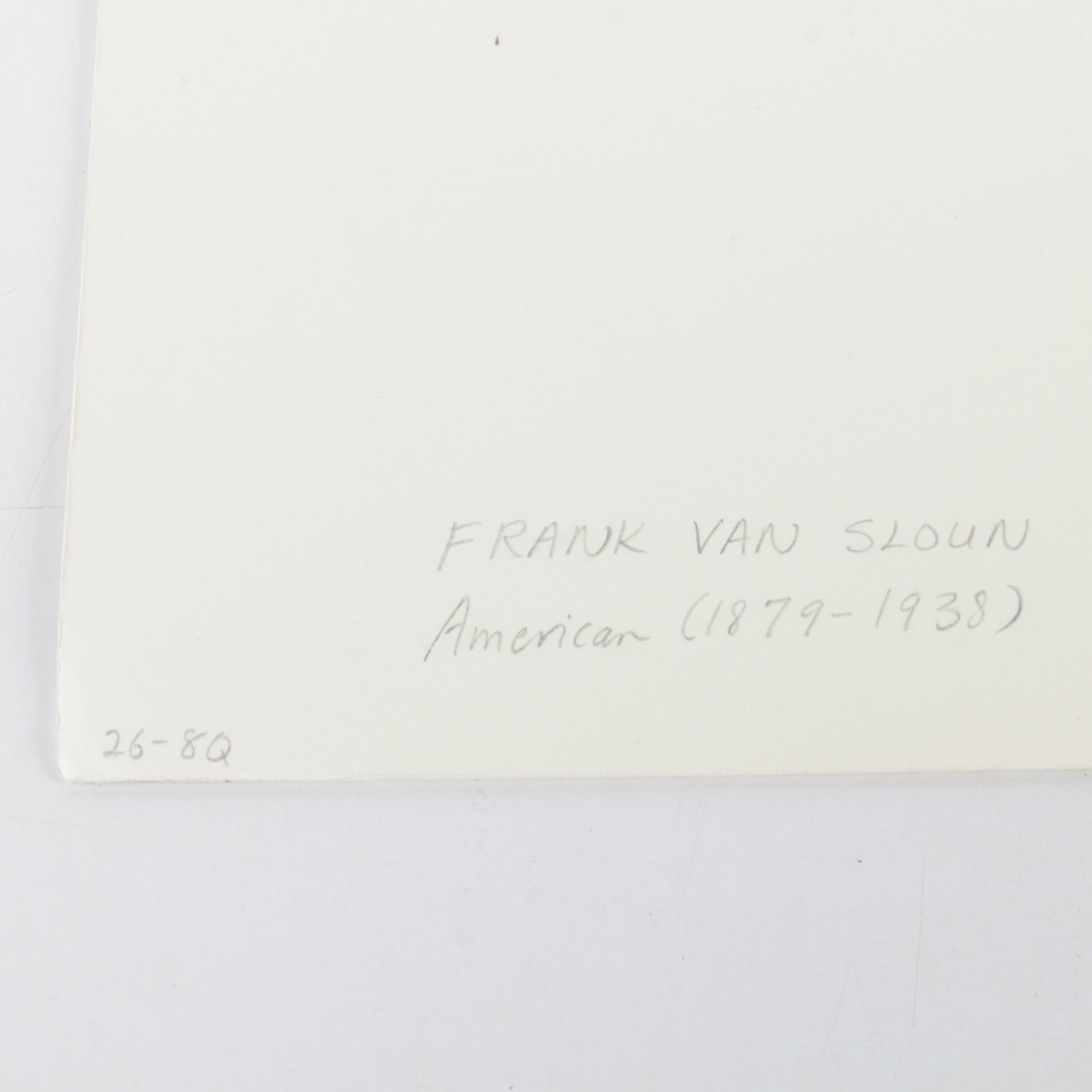 Frank Van Sloun Watercolor and Gouache Painting "Southwest Mesa"