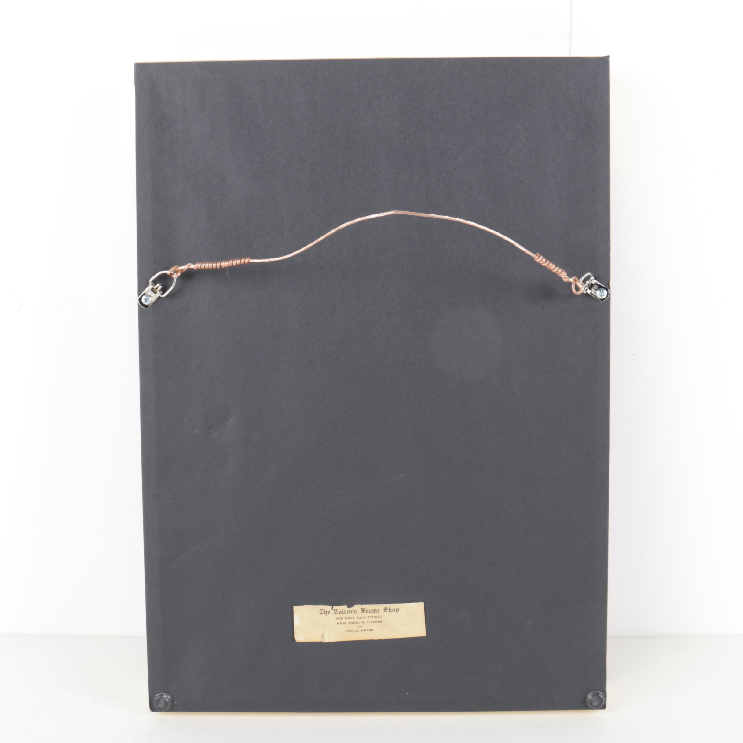 Two Indo-Persian Gouache Paintings on Paper with Gold Tone Embellishments