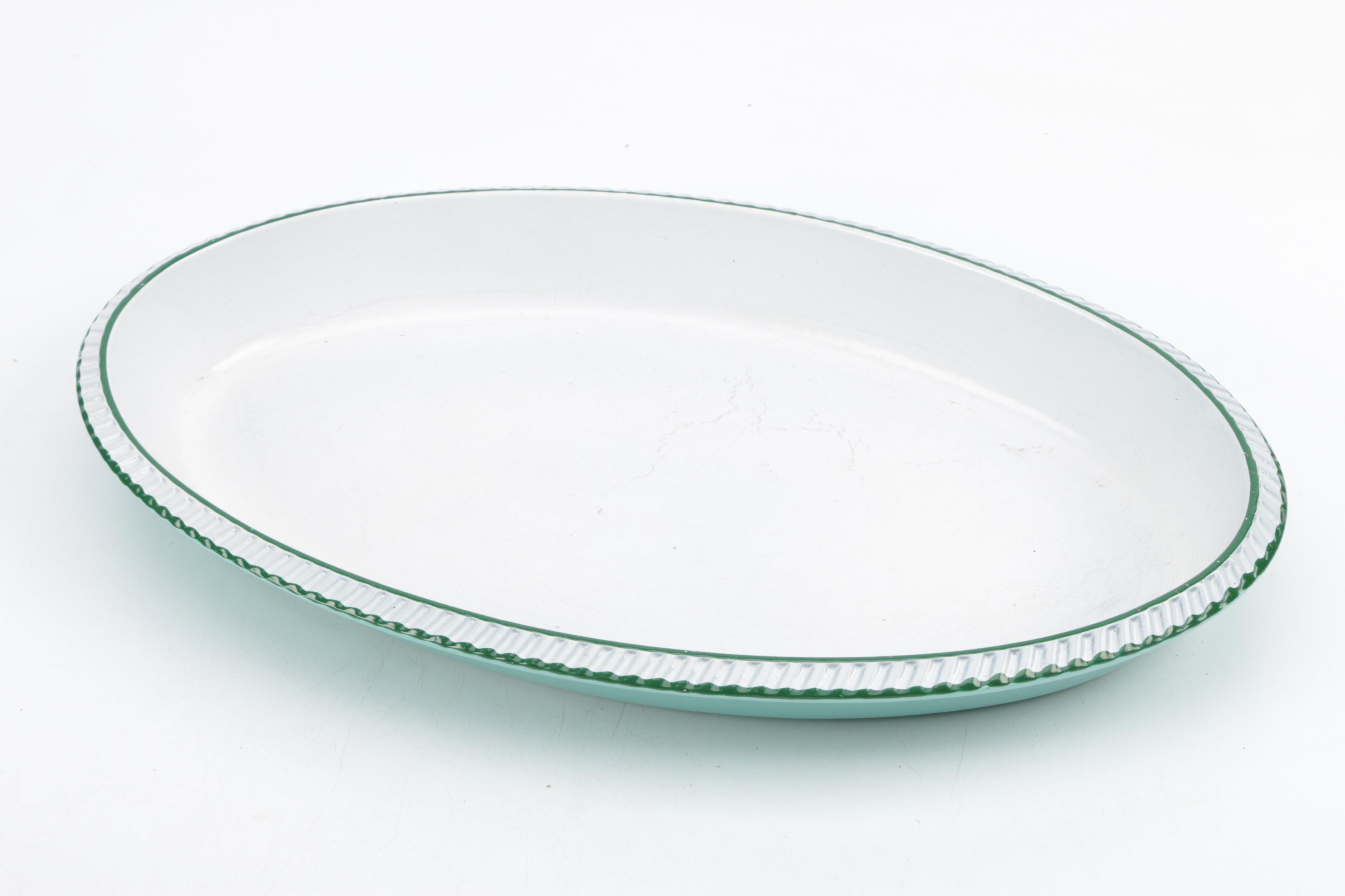 Vintage European Enamel Dutch Oven and Casserole Dish