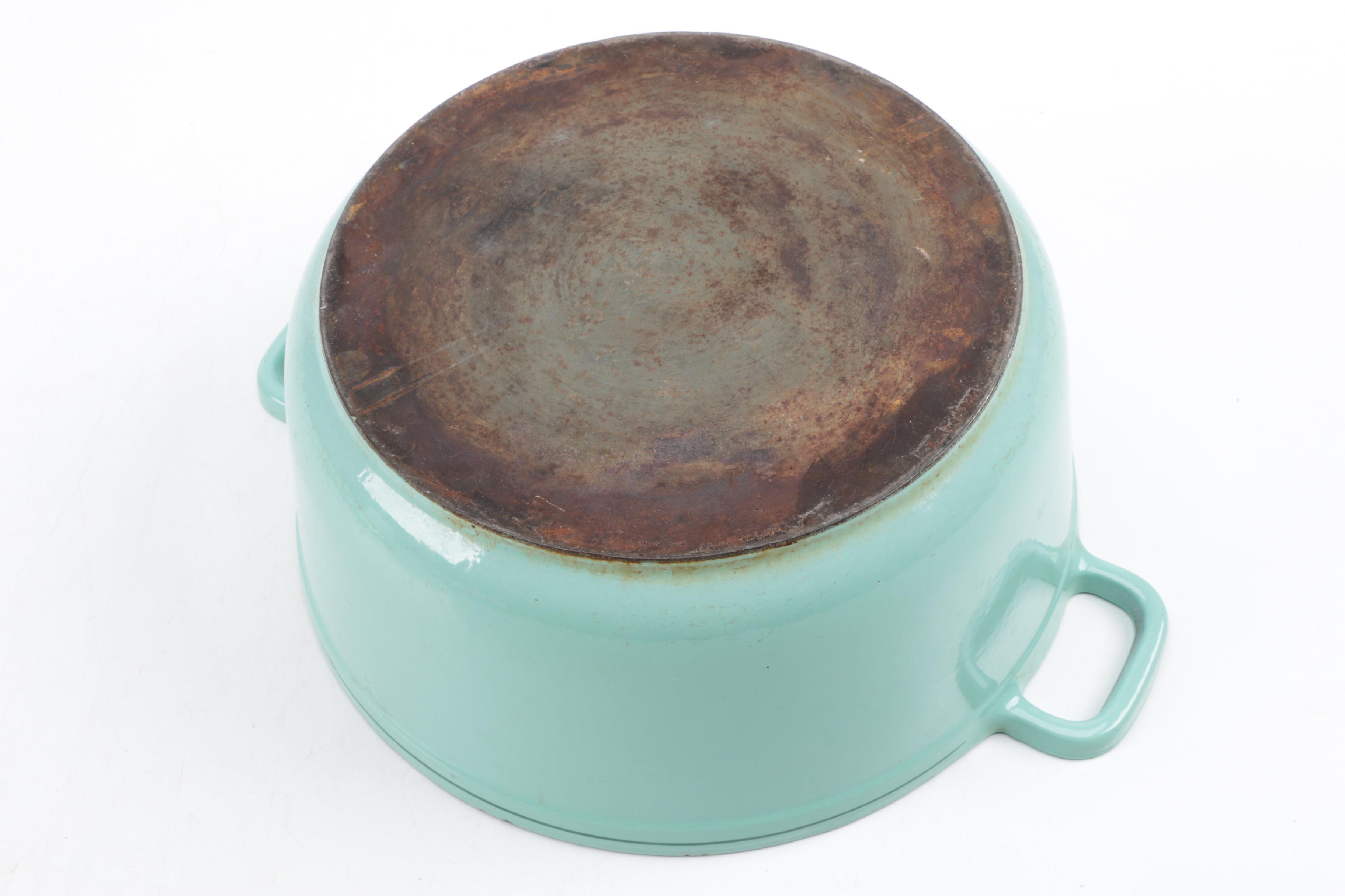 Vintage European Enamel Dutch Oven and Casserole Dish